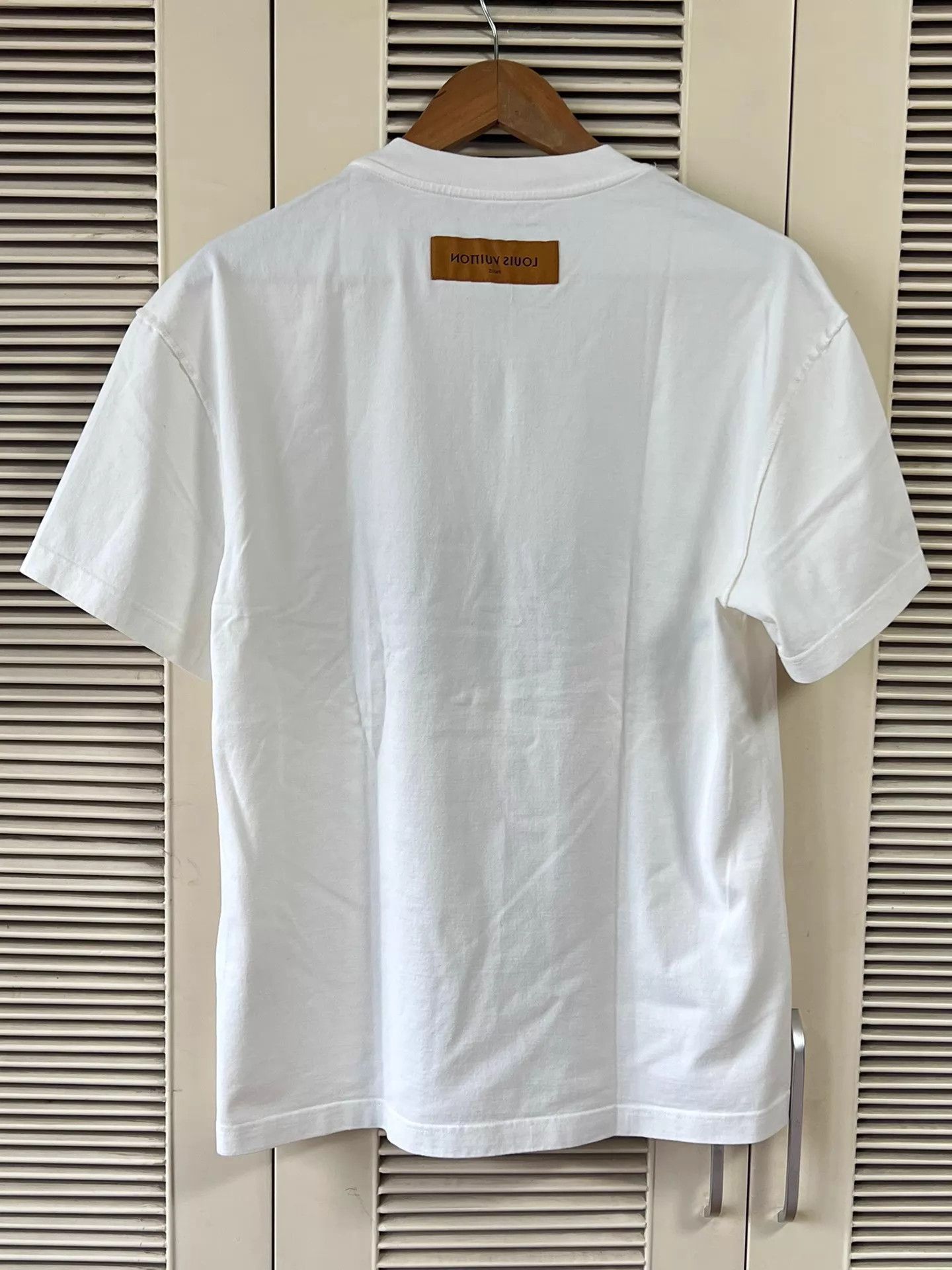 Louis Vuitton Men's LV White Print Short Sleeve Tee S Size US S / EU 44-46 / 1 - 2 Thumbnail