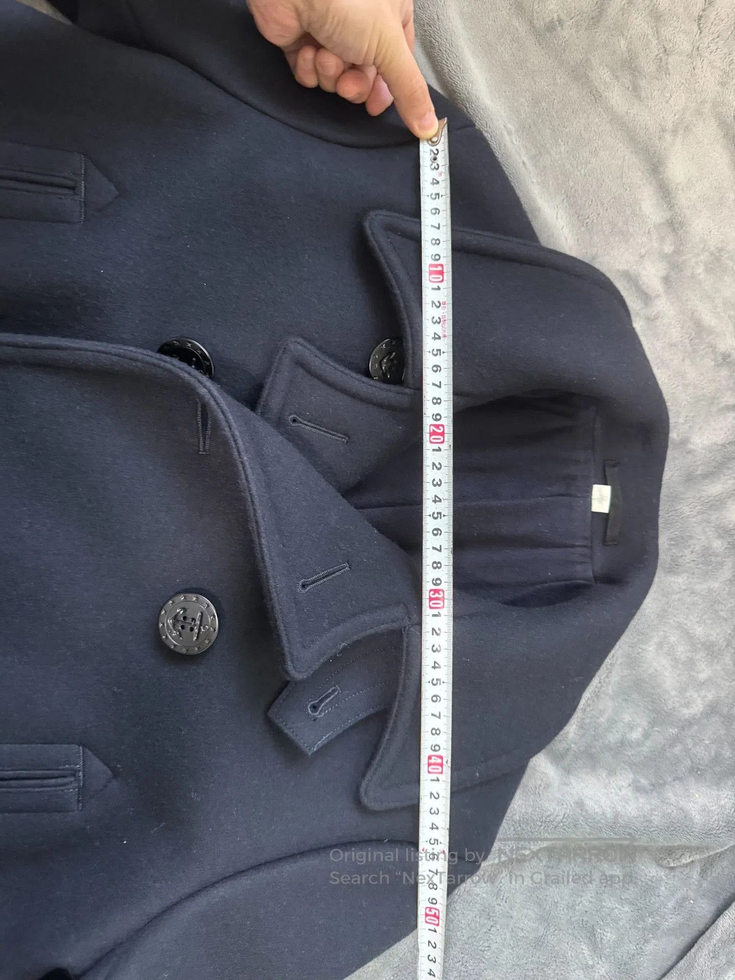 Buzz Rickson's Buzz Rickson 36oz Navy Wool Coat. Size US XXS / EU 40 - 7 Thumbnail