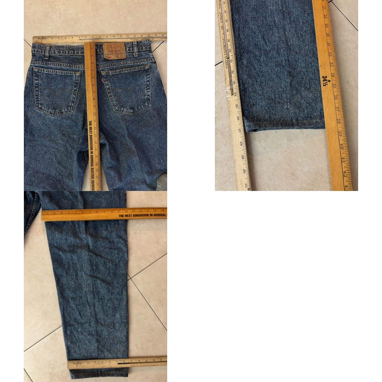 Levi's VINTAGE Levi's 550 Jeans Mens 36x29 Stone Wash 5-Pocket Denim USA Made Blue 8/10 Mens Size US 36 / EU 52 - 8 Thumbnail