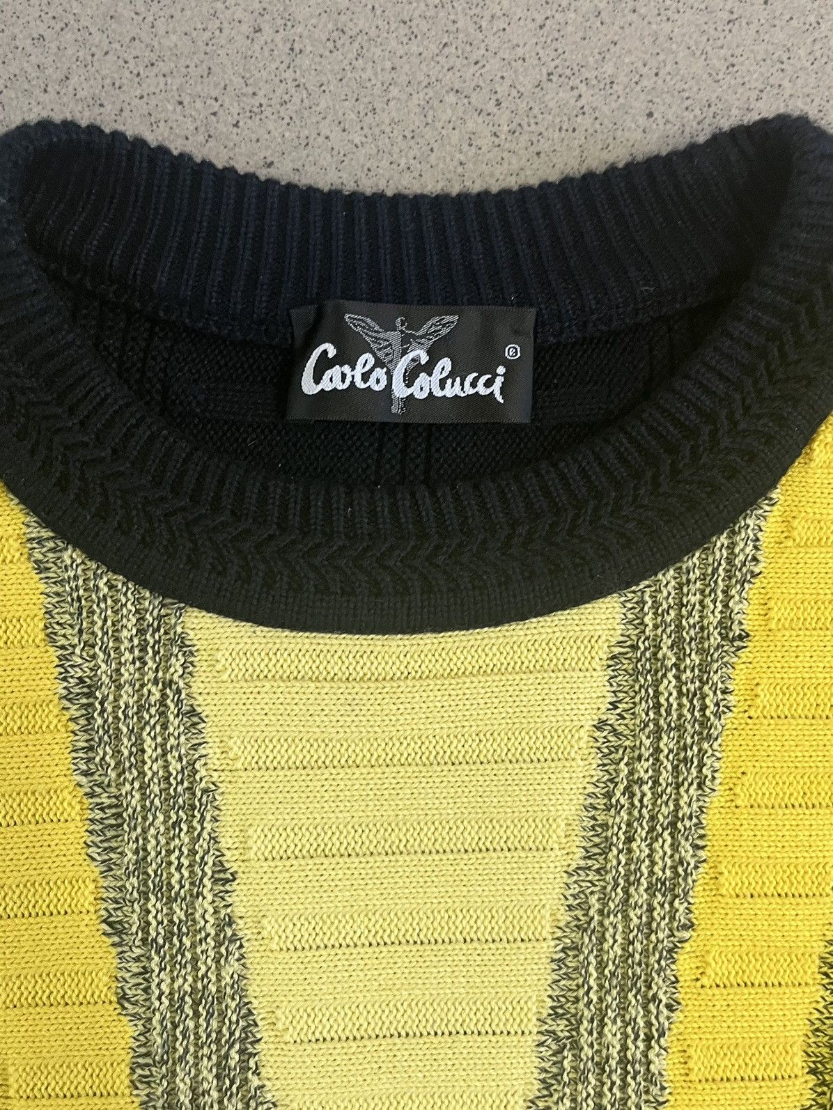 Carlo Colucci Carlo Colucci Vintage Knit Sweater 90s Coogi Style Biggie Size US L / EU 52-54 / 3 - 3 Thumbnail