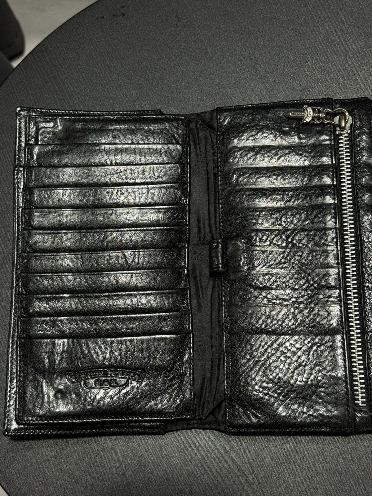 Chrome Hearts Chrome Hearts - Wave Crossball Leather Wallet Size ONE SIZE - 4 Thumbnail