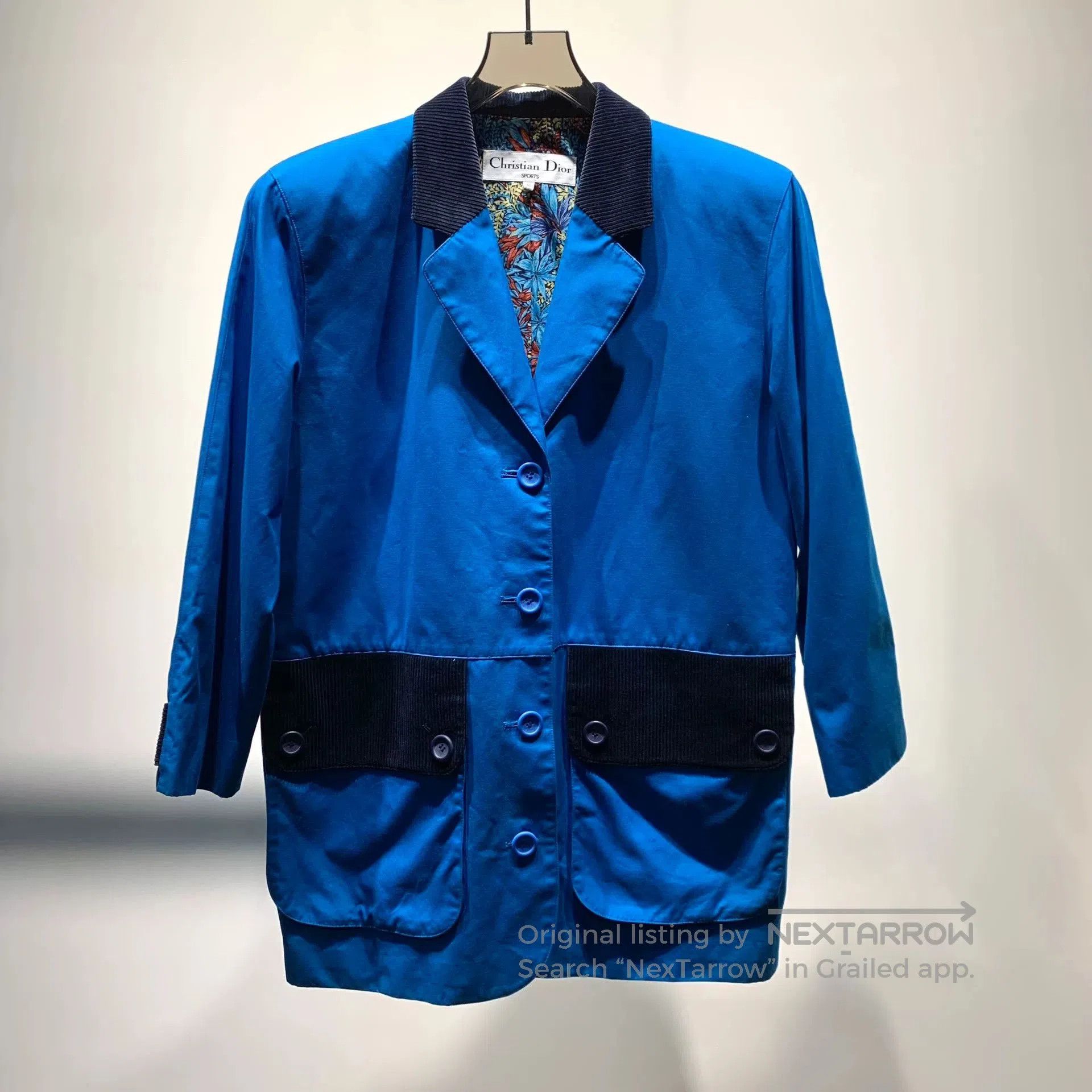 Dior blue casual jacket by dior for women. Size US S / EU 44-46 / 1 - 1 Thumbnail