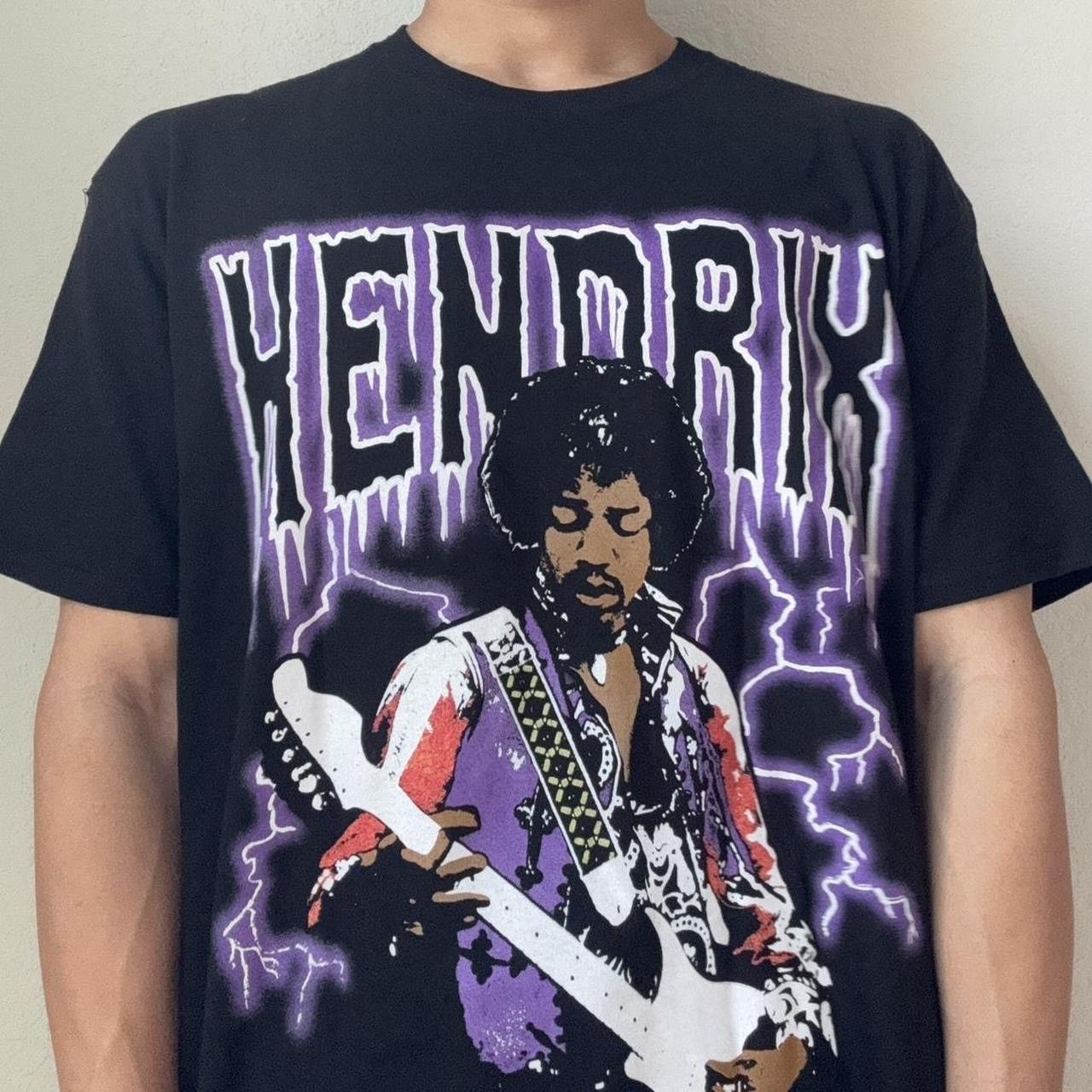Band Tees Jimi Hendrix All Over Print Graphics Black Tee Shirt Size US M / EU 48-50 / 2 - 1 Thumbnail