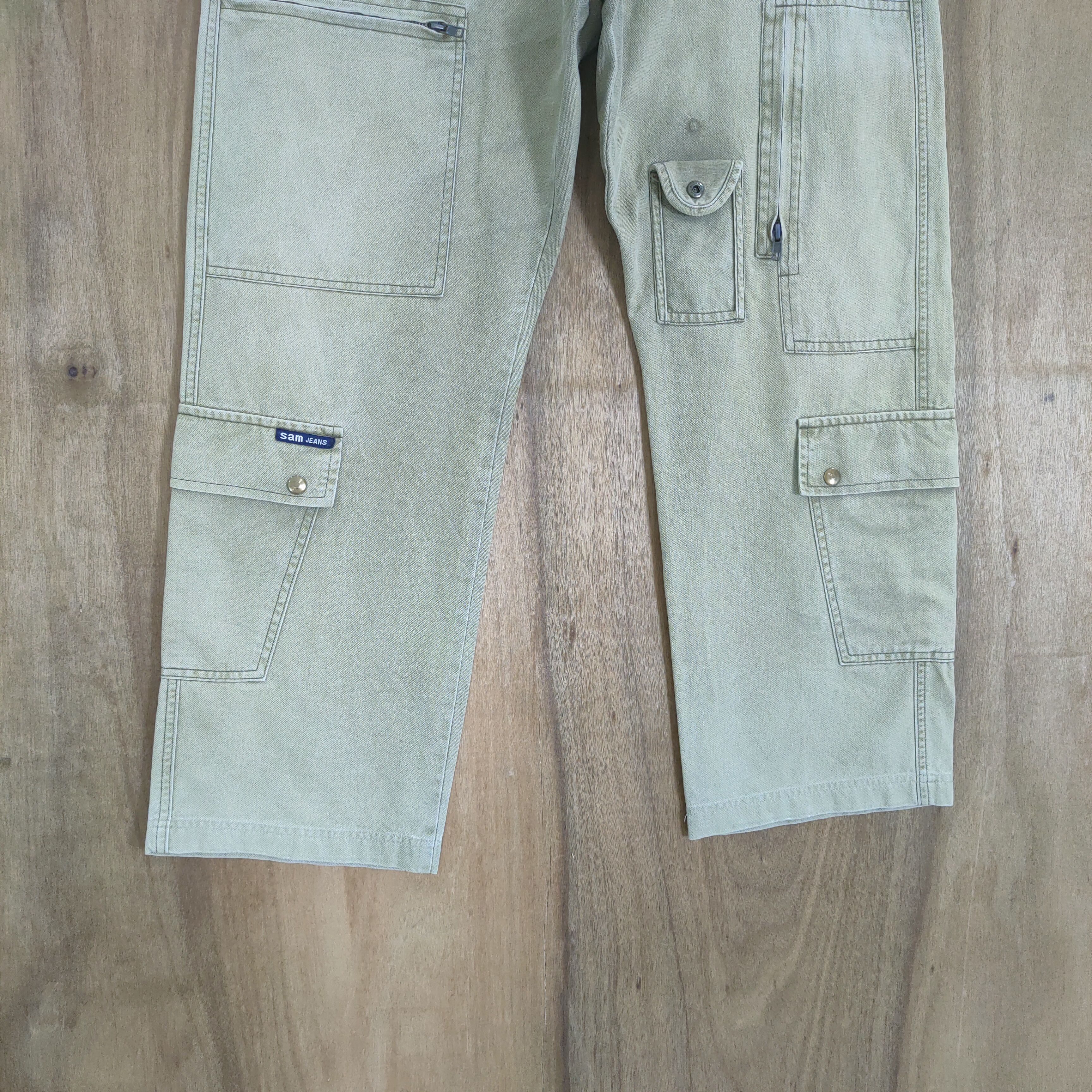 Japanese Brand SAMJEAN MULTIPOCKET CARGO PANTS Size US 34 / EU 50 - 4 Thumbnail