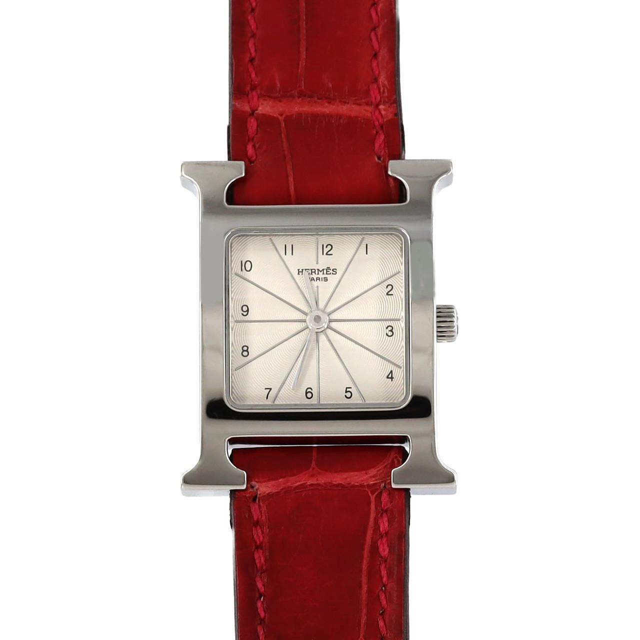 Hermes Hermes Hermes H Watch Stainless Steel Watch Metal Quartz DUTY FREE for USA Size ONE SIZE - 1 Thumbnail