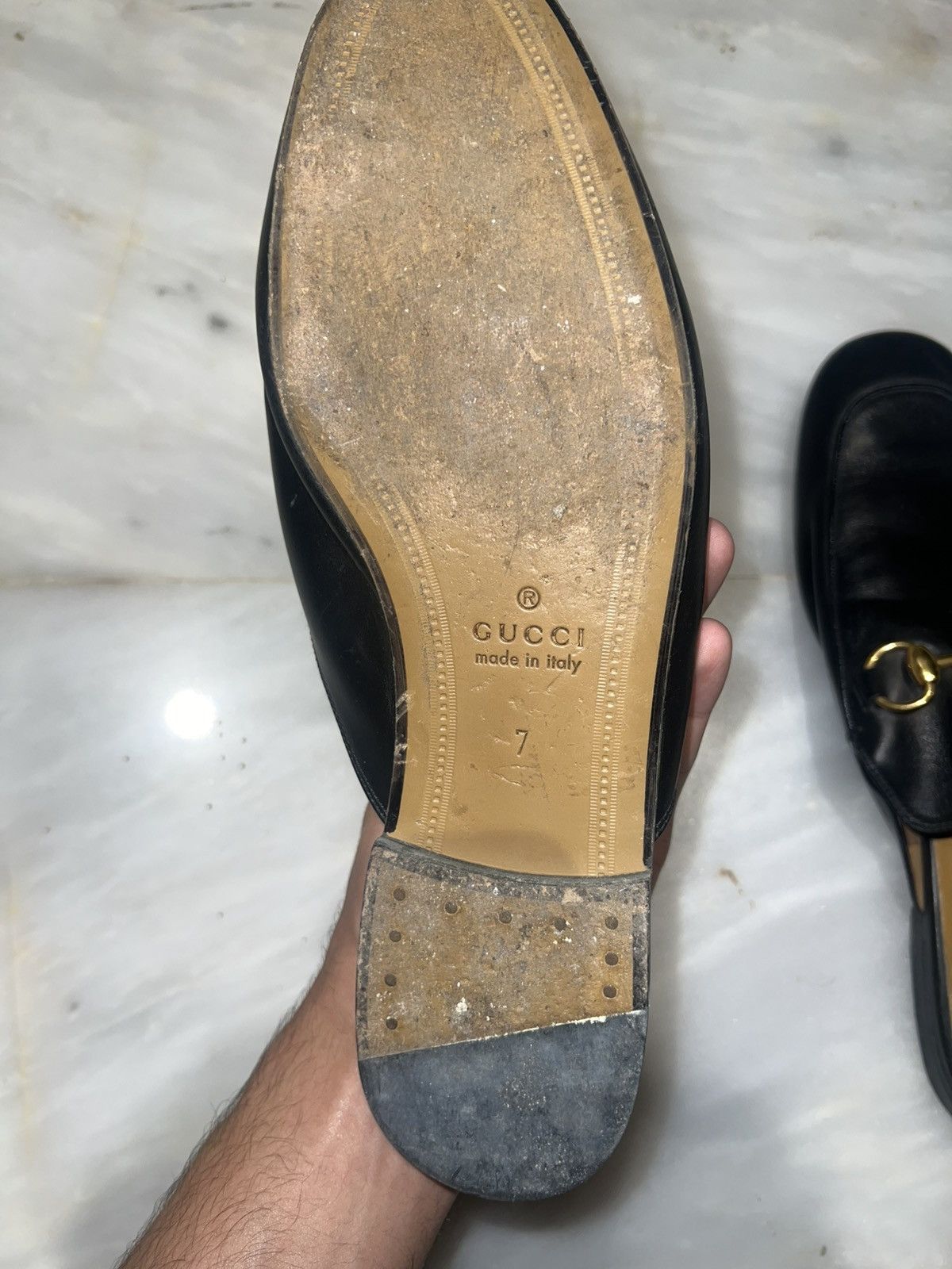 Gucci GUCCI SLIP ON LOAFERS OPEN BACK Size US 7 / EU 40 - 4 Thumbnail