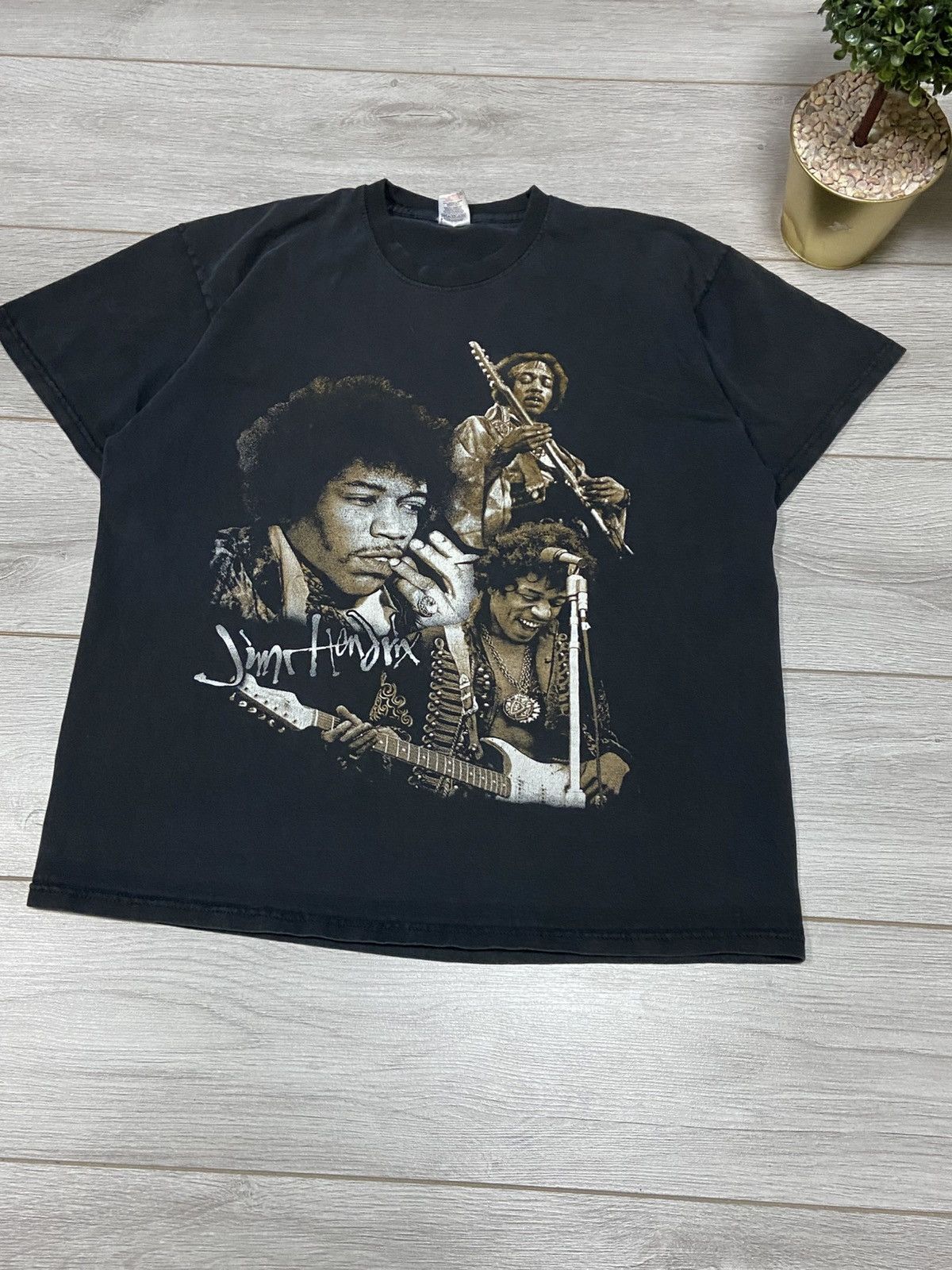 Vintage Jimi Hendrix vintage t-shirt big print Size US XL / EU 56 / 4 - 3 Thumbnail