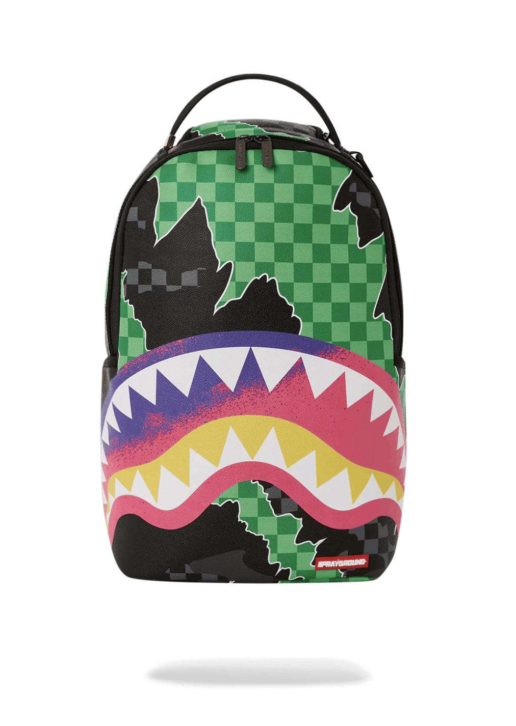 image of Sprayground The Wild One Dlxv Backpack in Black/Green, Men's