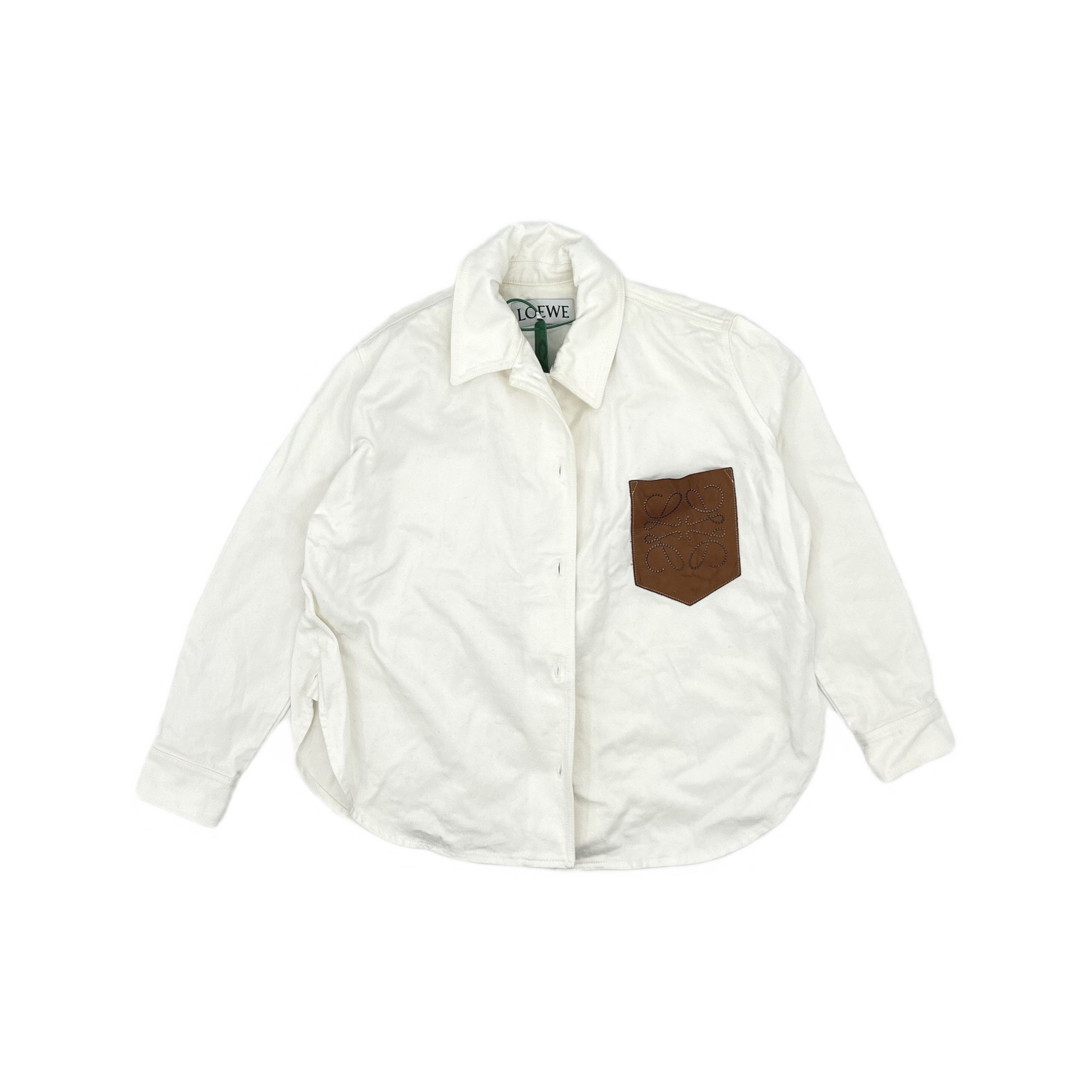 Loewe LOEWE Leather Pocket Button Up Shirt Size 34 Size XS / US 0-2 / IT 36-38 - 1 Thumbnail