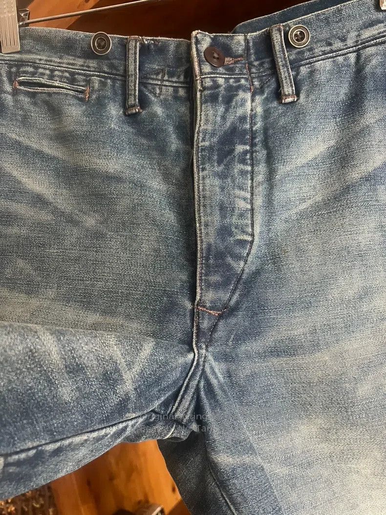 RRL Ralph Lauren RRL Ralph Lauren Washed denim horse pants with overalls Size US 30 / EU 46 - 4 Thumbnail