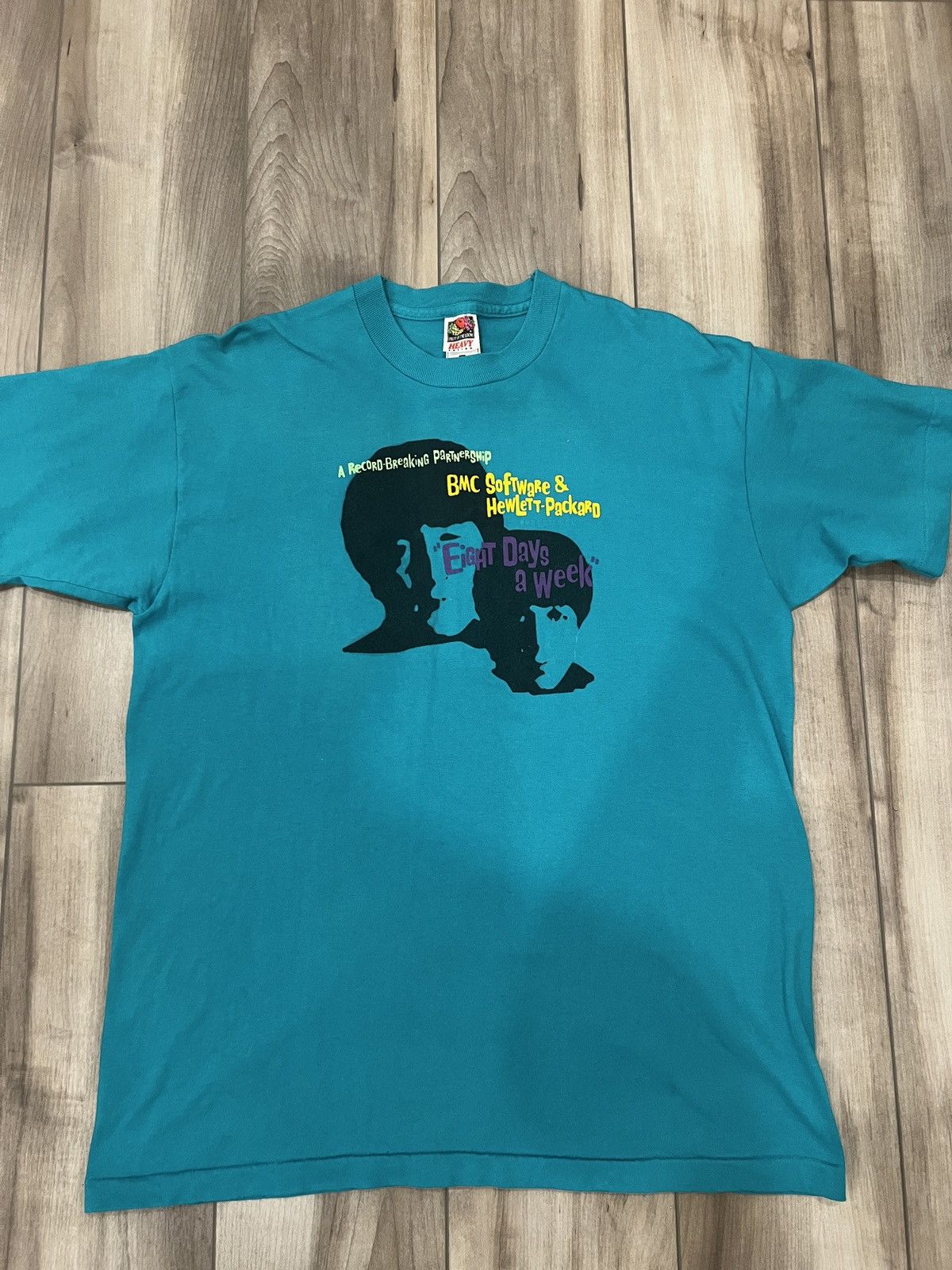 Band Tees × Microsoft × Vintage Vintage The Beatles x HP Computers “Eight Days A Week” Tee Size US XL / EU 56 / 4 - 2 Thumbnail