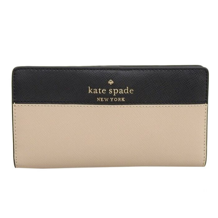 Kate Spade kate spade Kate leather large slim bifold wallet long ...