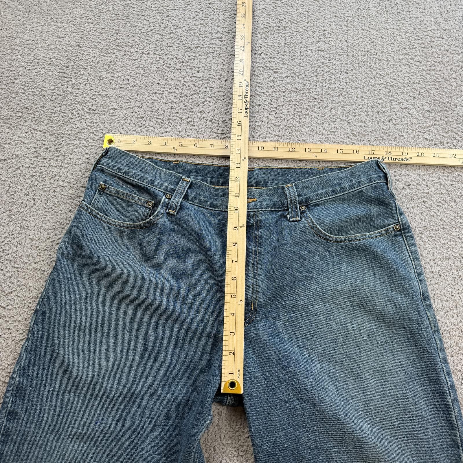 Carhartt Carhartt Light Wash Straight Leg Denim Jeans Mens 36x33 Work Size US 36 / EU 52 - 3 Thumbnail