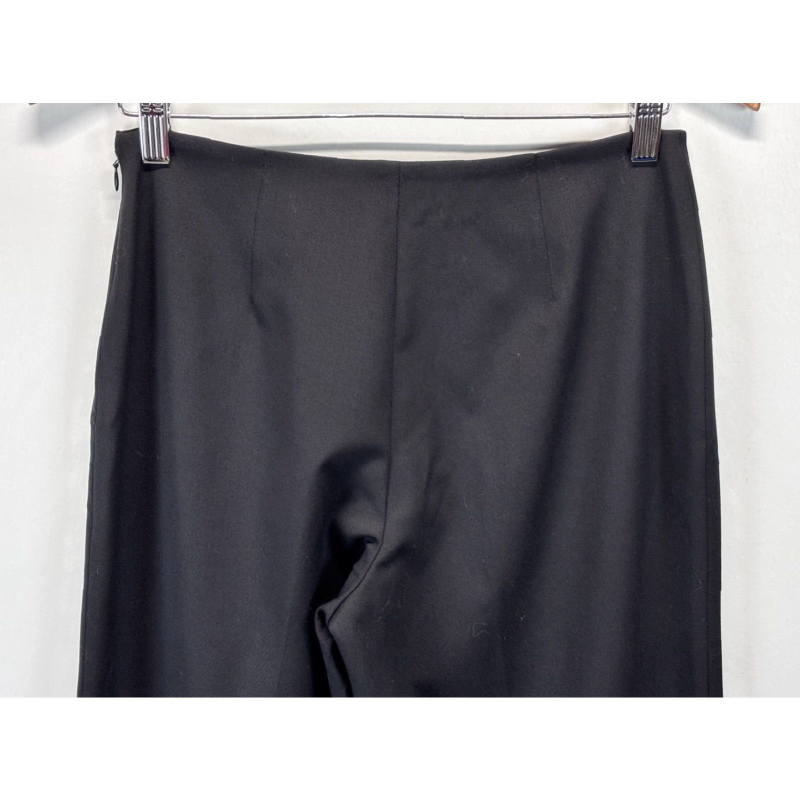 Ralph Lauren RALPH LAUREN Black Wool Blend Wide Leg Dress Pants Sz 8 Women Career Black Label Size 30" / US 8 / IT 44 - 4 Thumbnail