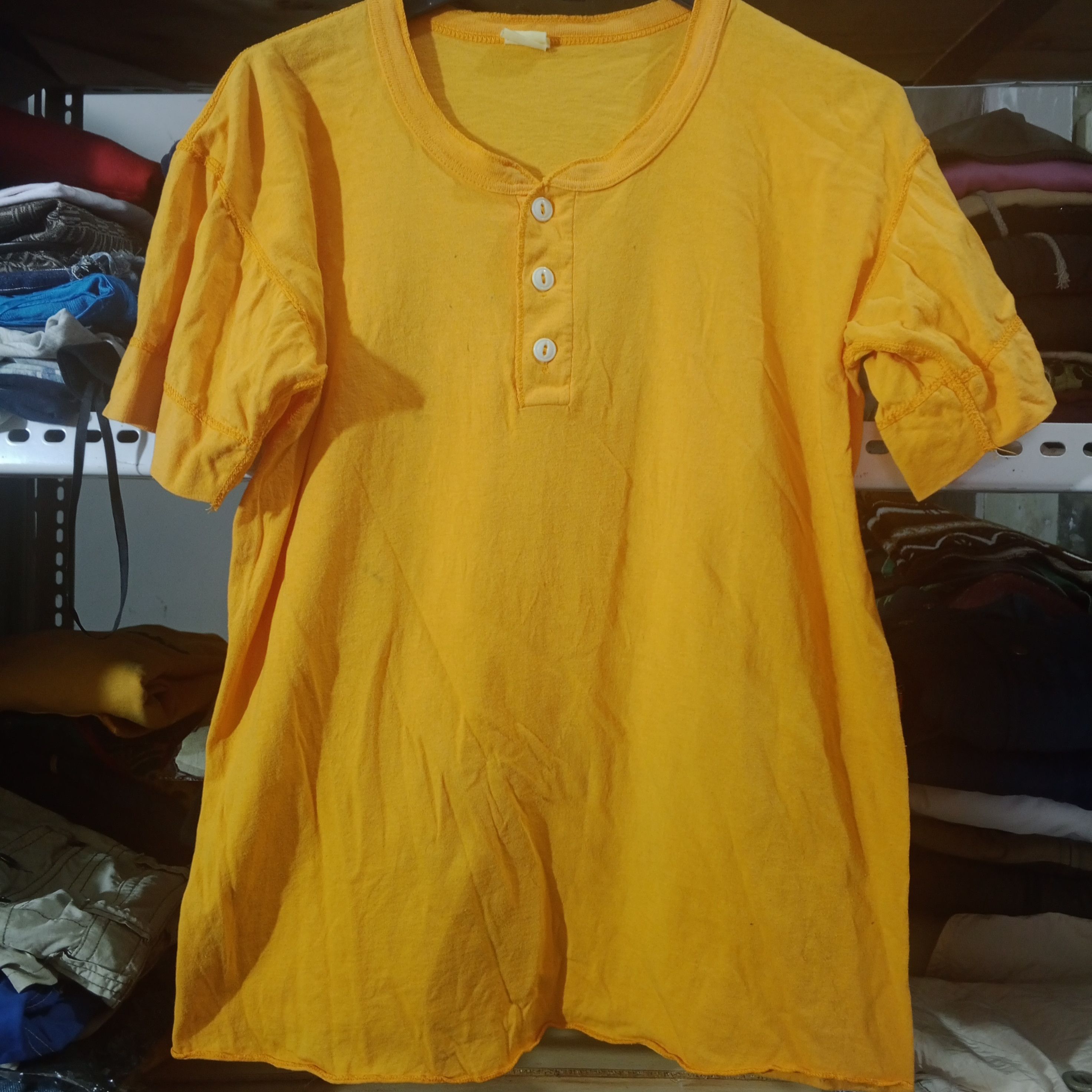 Vintage Vintage 80s Healthknit Blank T-Shirt Size US L / EU 52-54 / 3 - 1 Thumbnail