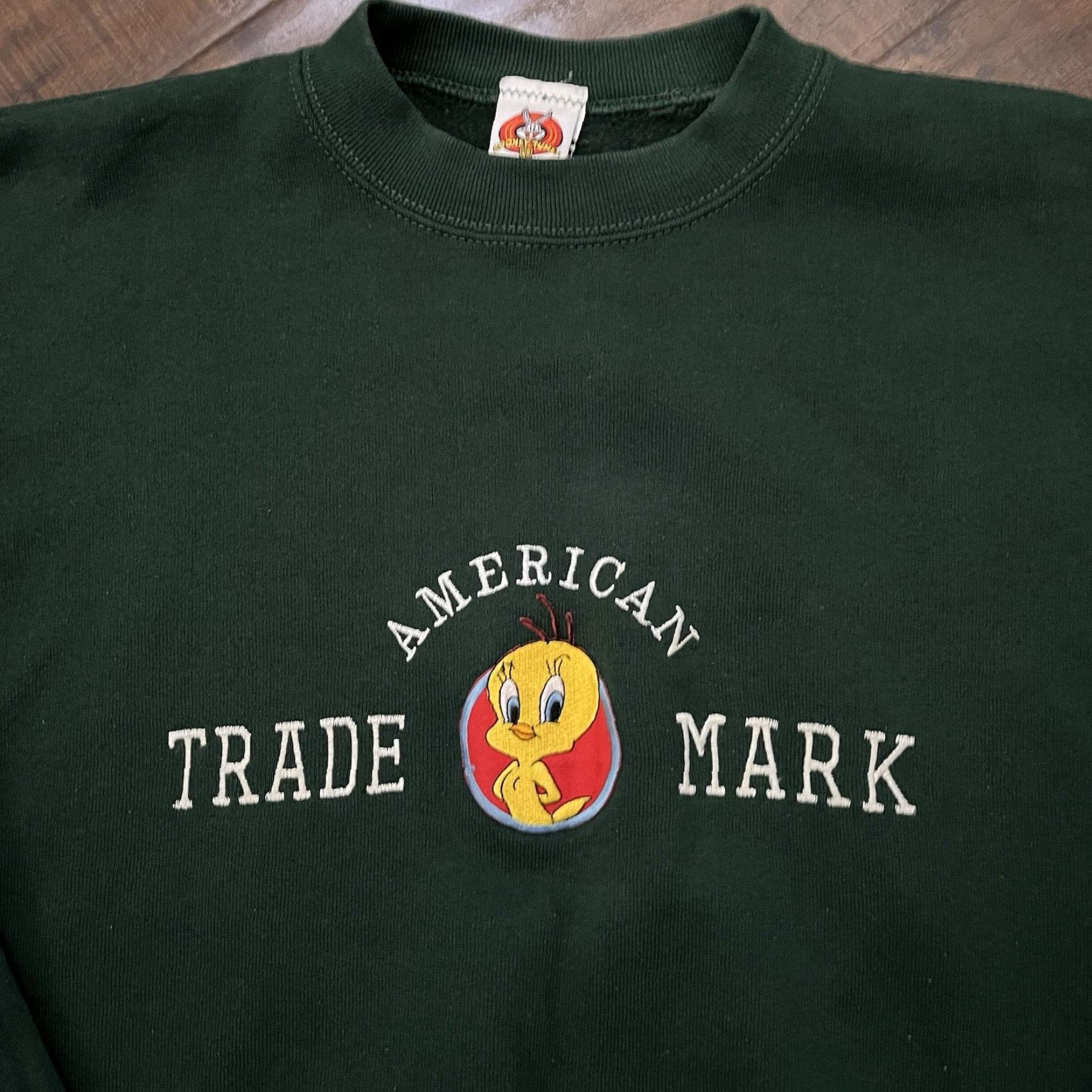 Vintage VINTAGE Tweety Bird Crewneck Sweatshirt XL Looney Tunes 90s Warner Bros Green Unisex Adults Sweatshirt Size US XL / EU 56 / 4 - 2 Thumbnail