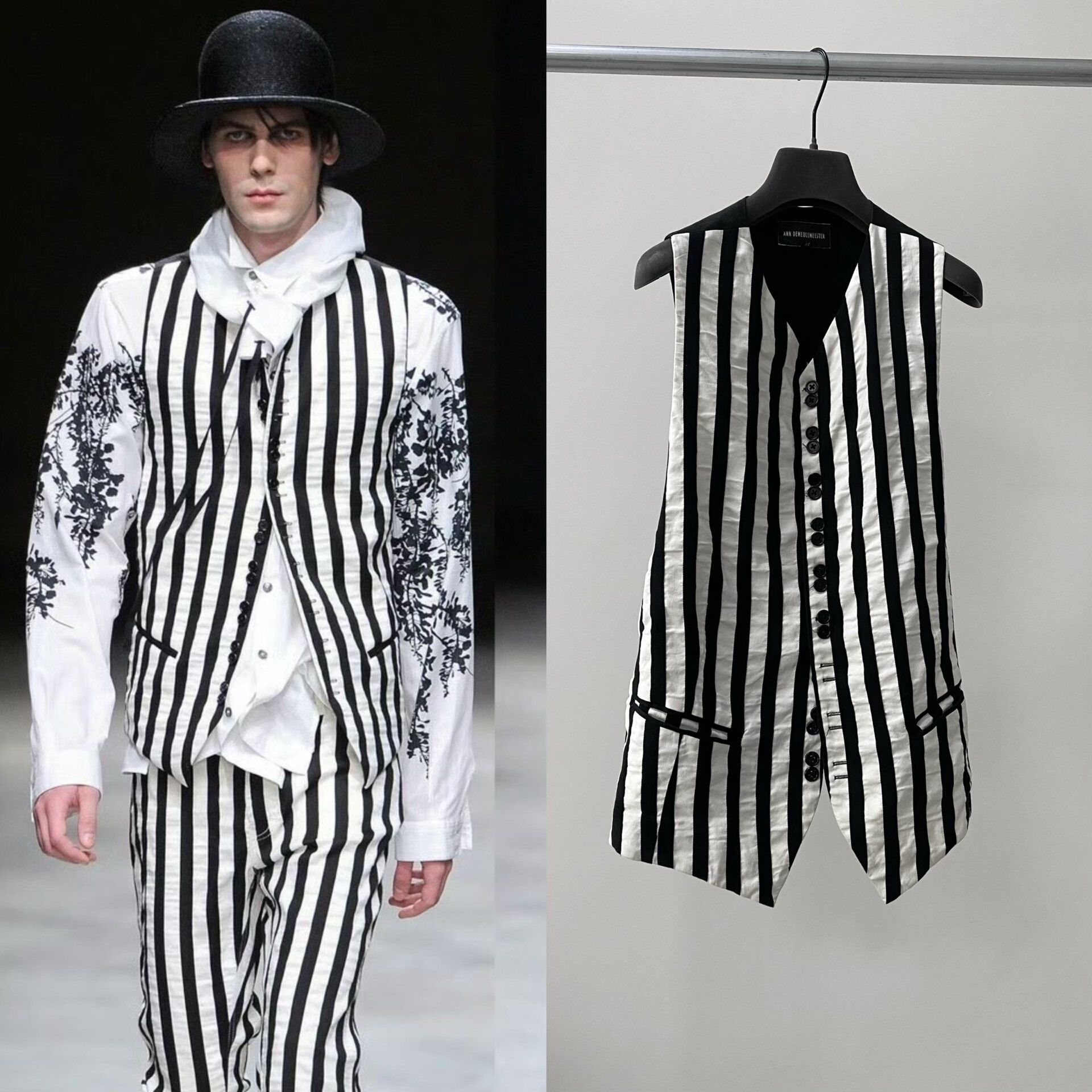 Ann Demeulemeester Ann Demeulemeester Pleated Double Strap Vest Size US XS / EU 42 / 0 - 1 Thumbnail