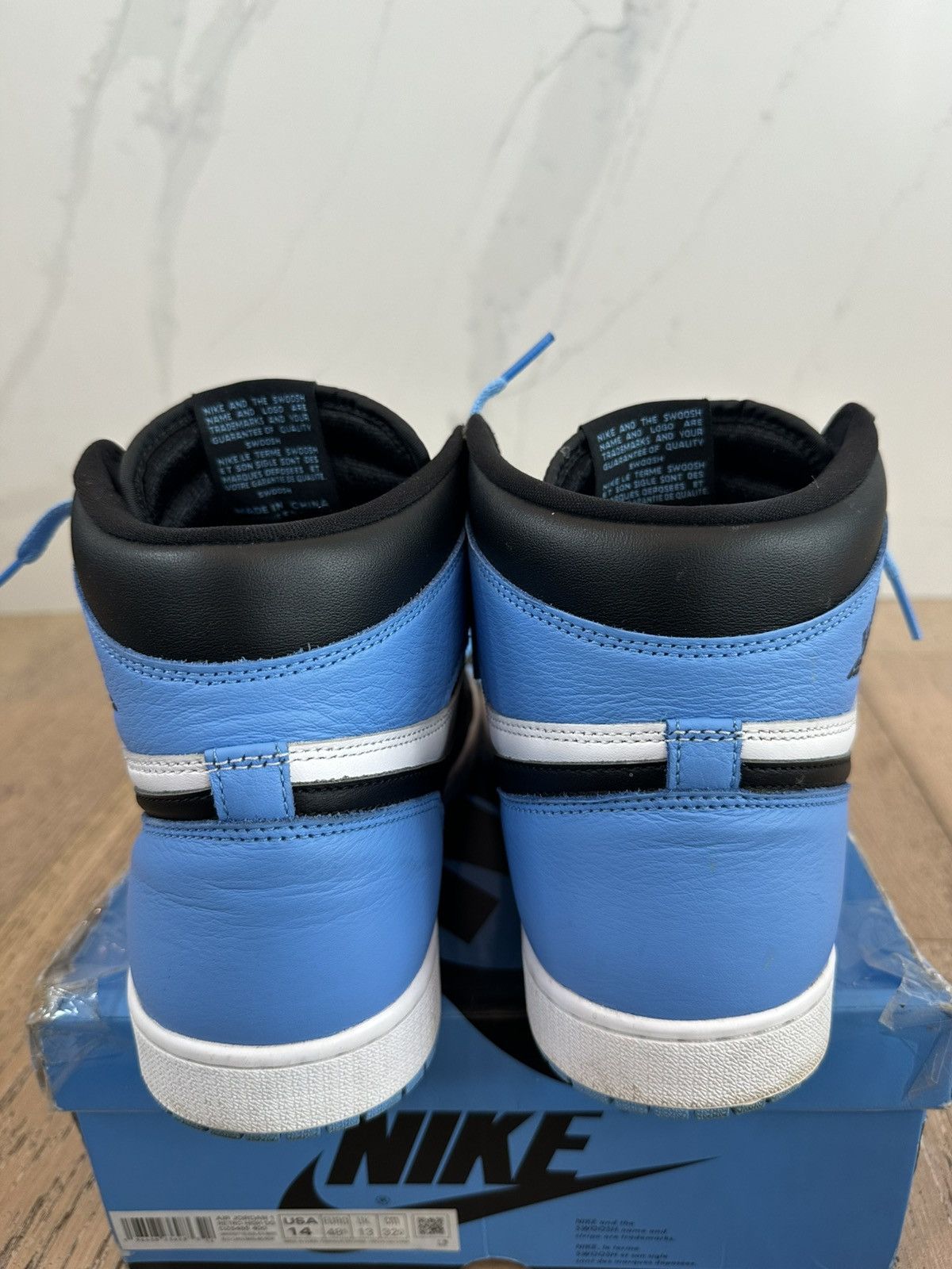 Jordan Brand Jordan 1 Retro High OG UNC Toe Size US 14 / EU 47 - 3 Thumbnail