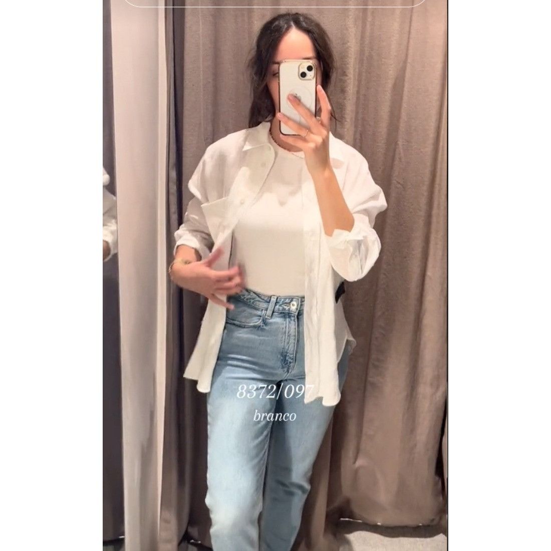 Zara ZARA BNWT 100% LINEN BASIC COLLARED SHIRT ALL SIZES REF. WHI Size M / US 6-8 / IT 42-44 - 3 Thumbnail