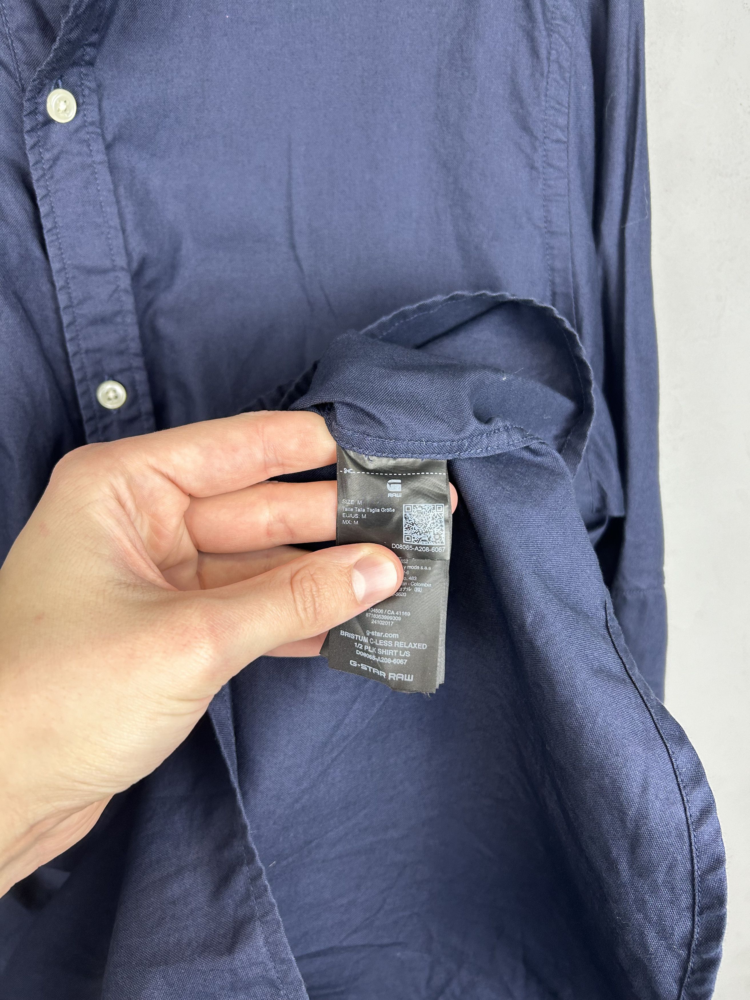 G-Star G-Star Raw Shirt Relaxed Bristum C-Less 1/2 PLK Long Sleeve Size US M / EU 48-50 / 2 - 7 Thumbnail