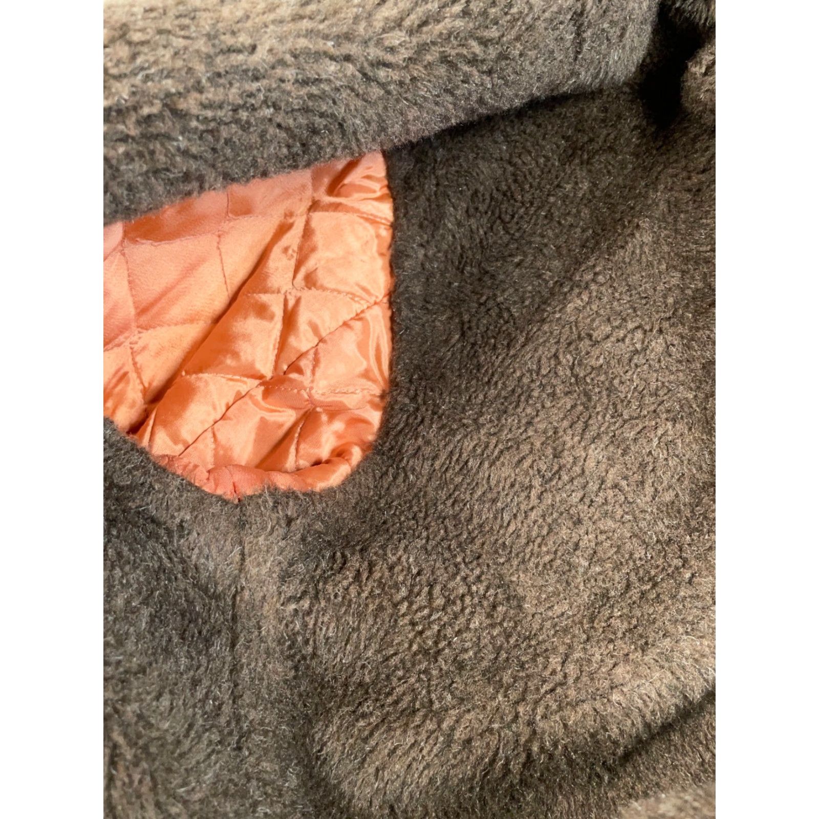 IDEA VTG 80s Bomber Jacket Adult Large Beige Faux Fur Lined Elongated Zip Full Zip Pockets Stand-Up Collar Regular Size US L / EU 52-54 / 3 - 7 Thumbnail