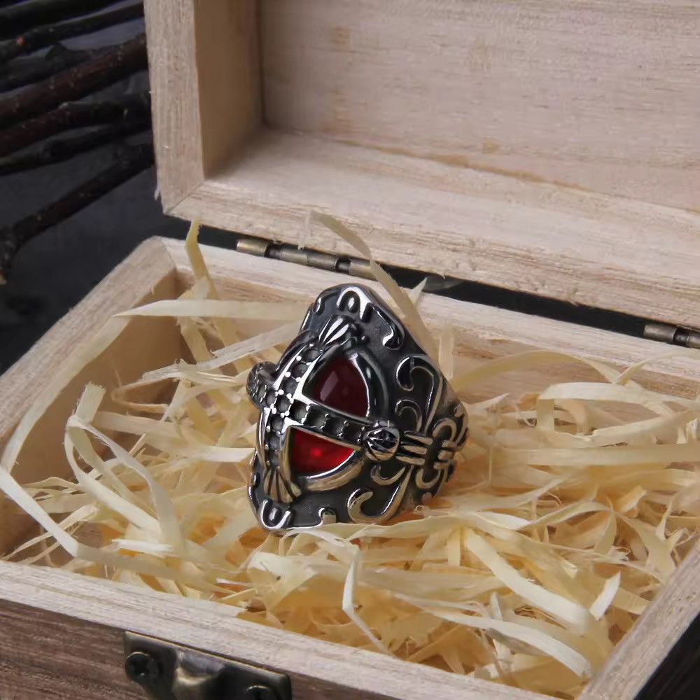 Jewelry Cross Shape Ring ( size 7 to 13 ) Size ONE SIZE - 2 Thumbnail