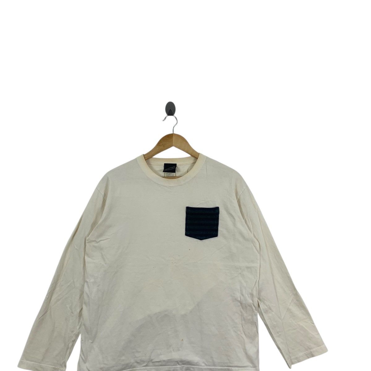 Beams Plus BEAMS PLUS ART Patch Pocket Minimalist Design Tee Shirt Top Size M / US 6-8 / IT 42-44 - 2 Thumbnail