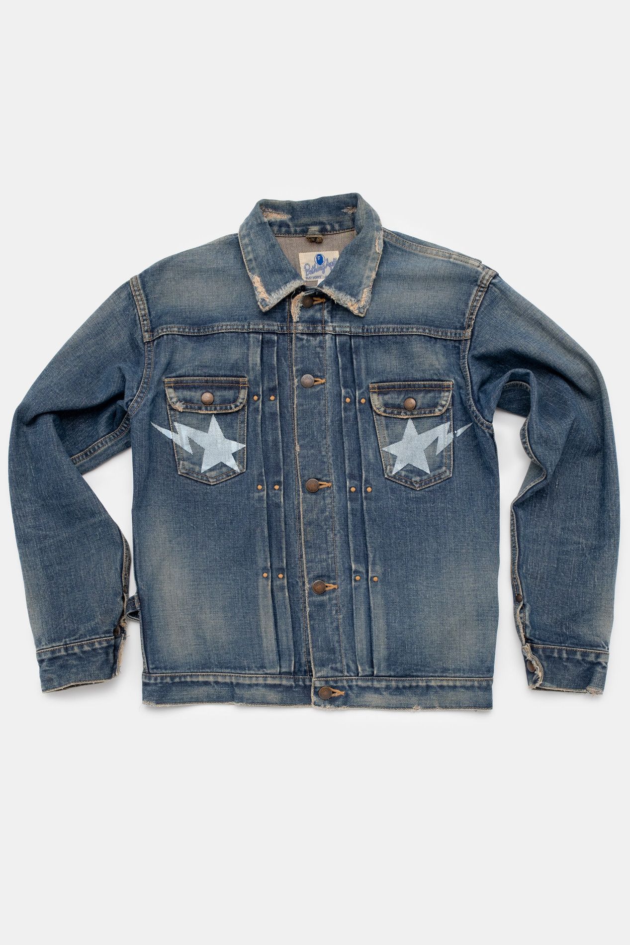 Bape Bape Sta Selvedge Denim Jacket Size US XS / EU 42 / 0 - 1 Thumbnail