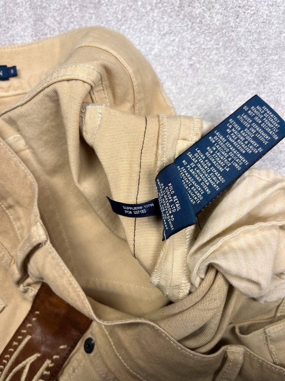 Ralph Lauren VINTAGE POLO RAPH LAUREN LEATHER COWBOY TRIBAL JEANS 30 Size US 31 - 7 Thumbnail