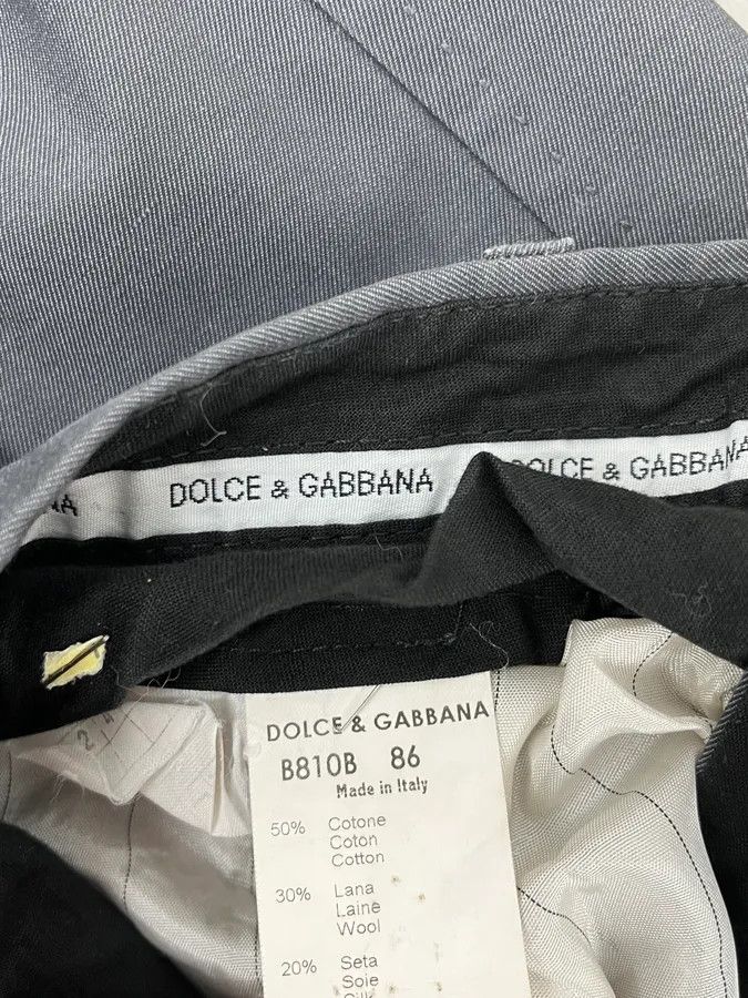 Dolce & Gabbana AW1995 Dolce & Gabbana Grey Wool Classy Tailoring Pants Size US 32 / EU 48 - 8 Thumbnail