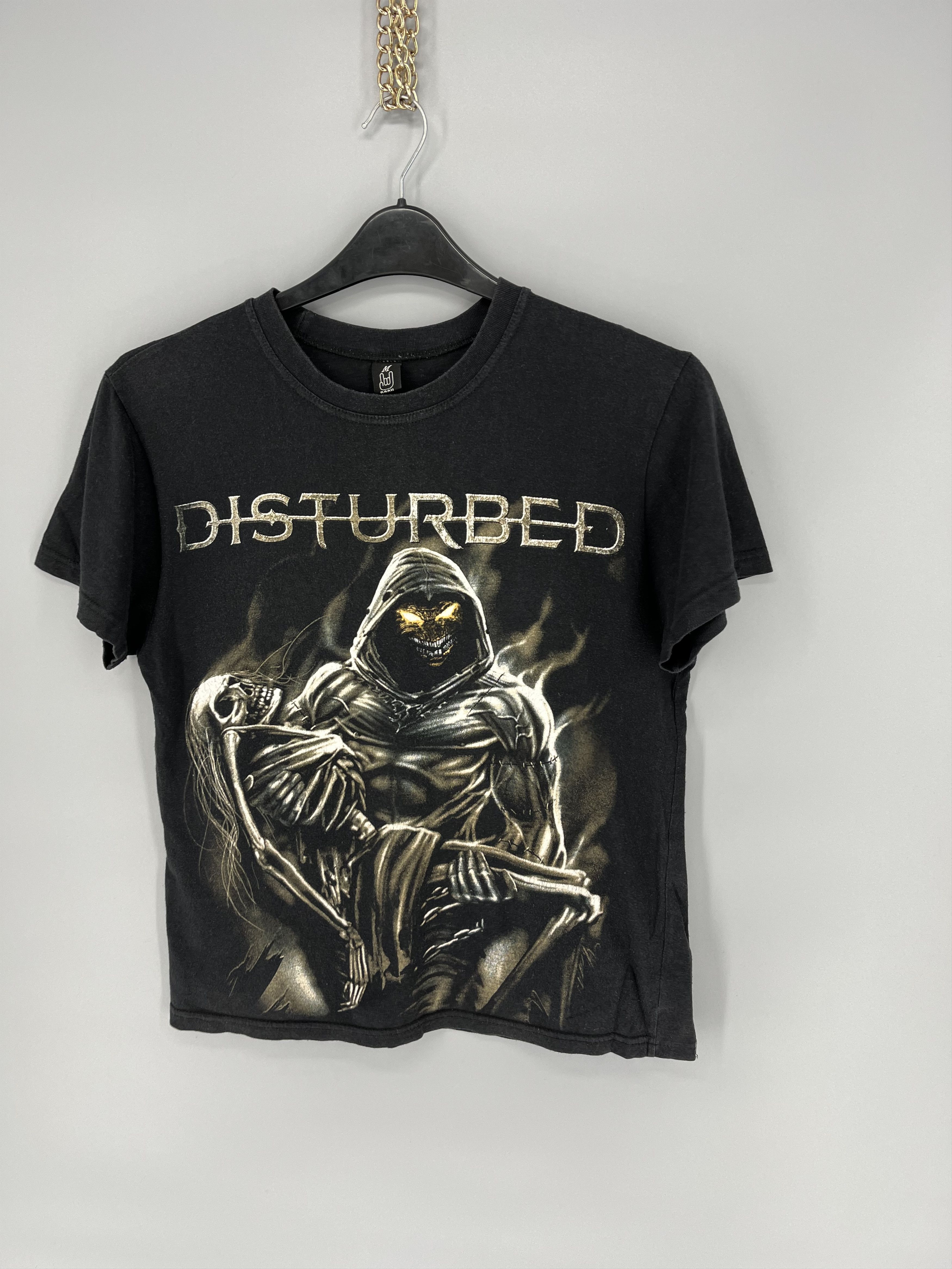 Band Tees Vintage Y2K Disturbed Metal Band Grunge Faded Double Sided Size US M / EU 48-50 / 2 - 3 Thumbnail