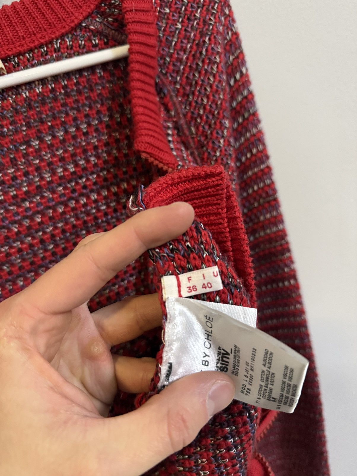 Chloe See by Chloe Wоmеns Knitted Sweater Size M / US 6-8 / IT 42-44 - 8 Thumbnail