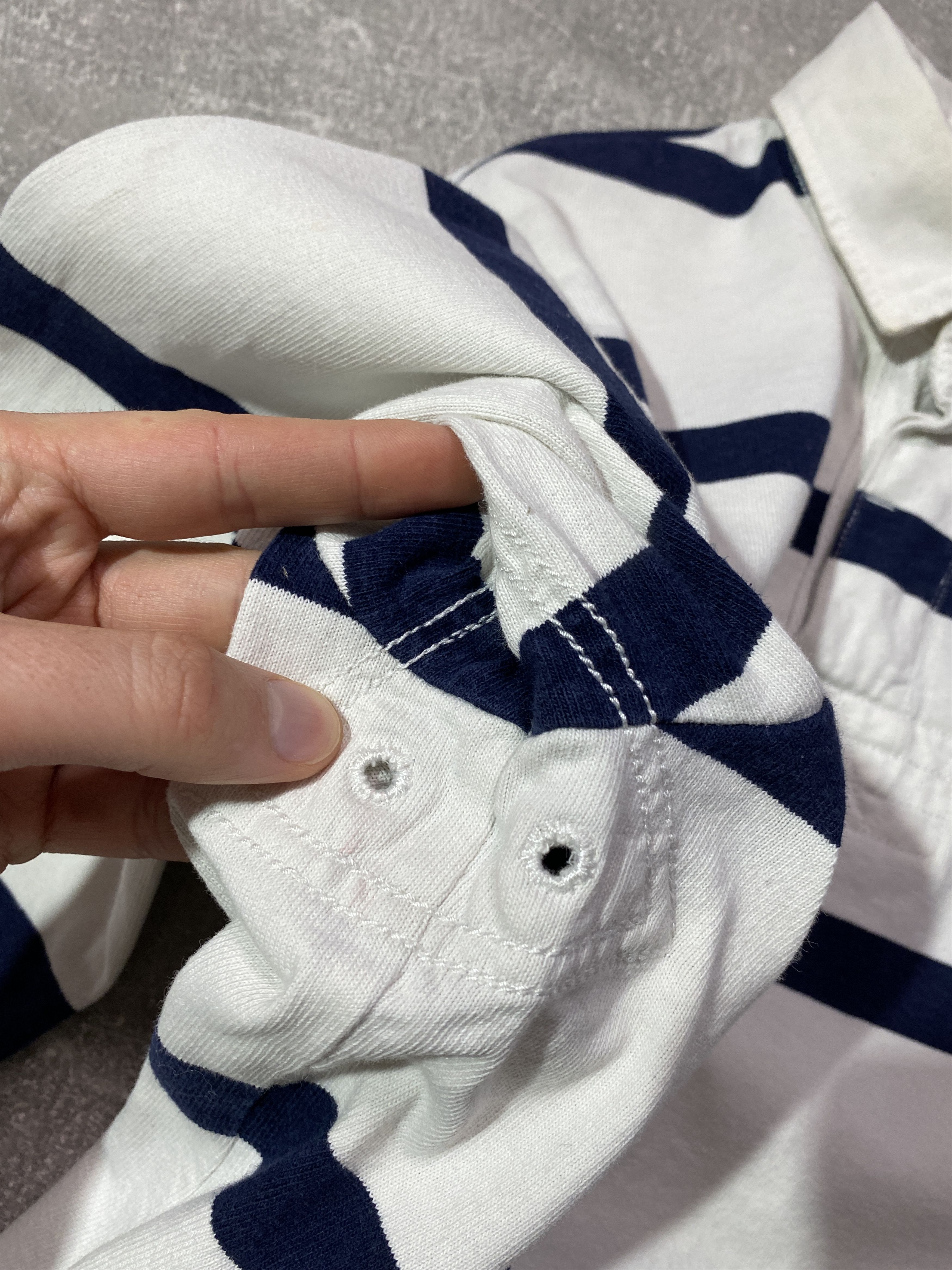 Polo Ralph Lauren Vintage 90s Polo Ralph Lauren Rugby Long Sleeve Size US M / EU 48-50 / 2 - 2 Thumbnail
