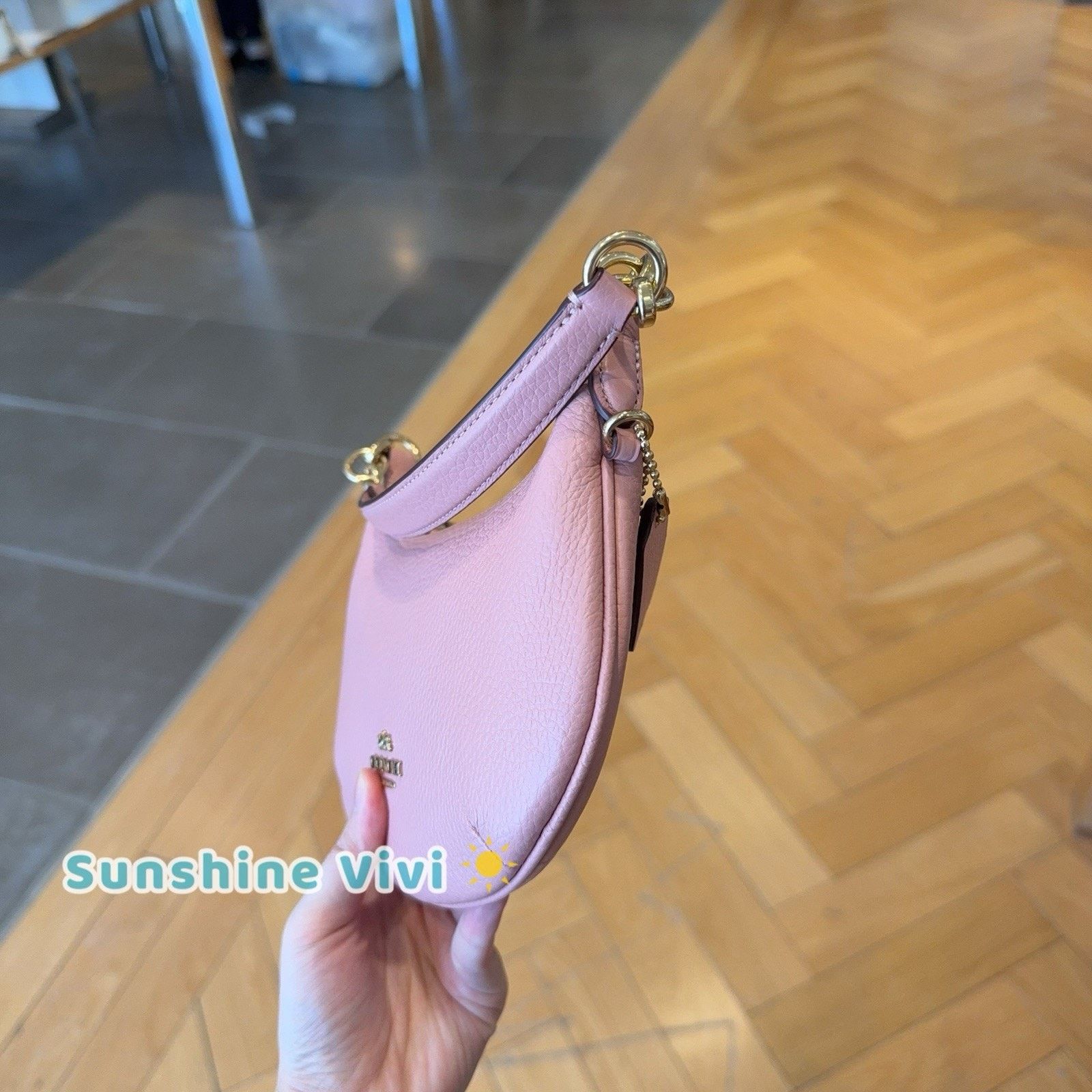 Coach NWT Coach Mini Payton Bag CEL08 Gold/Pink Petal leather Size ONE SIZE - 2 Thumbnail