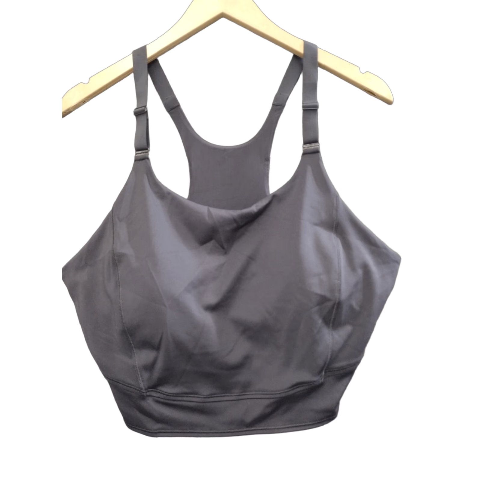 Vintage All In Motion Black Built In Shelf Bra Racerback XXL 214-05-5131 Women Sports Bra Sho r Size ONE SIZE - 1 Thumbnail
