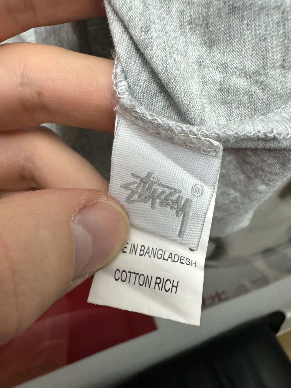 Stussy Tee World Tour Gray Streetwear Hype Surf Skate Y2k