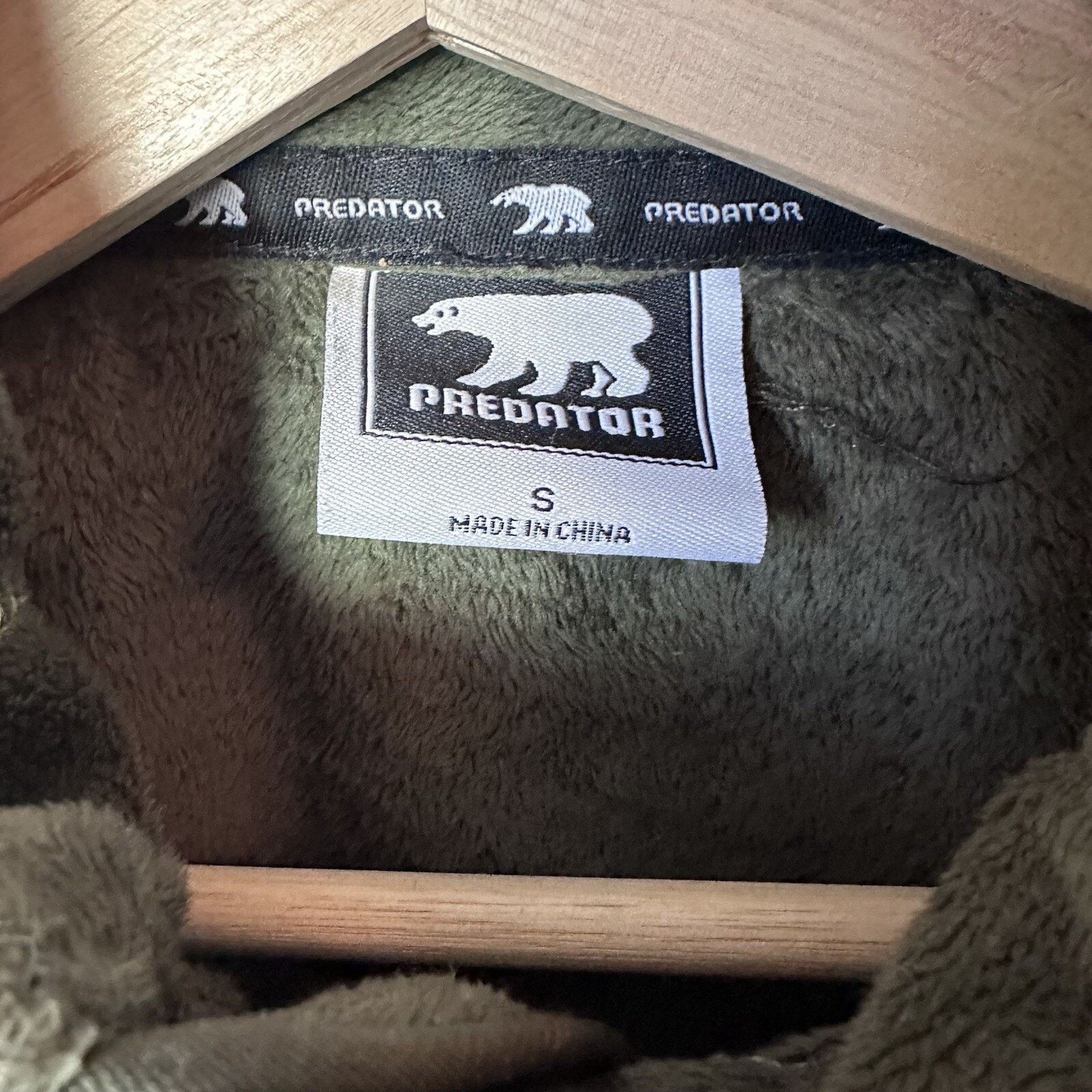 Other Predator Jacket Small Green Fleece Fuzzy Outdoors Gorp Size S / US 4 / IT 40 - 3 Thumbnail