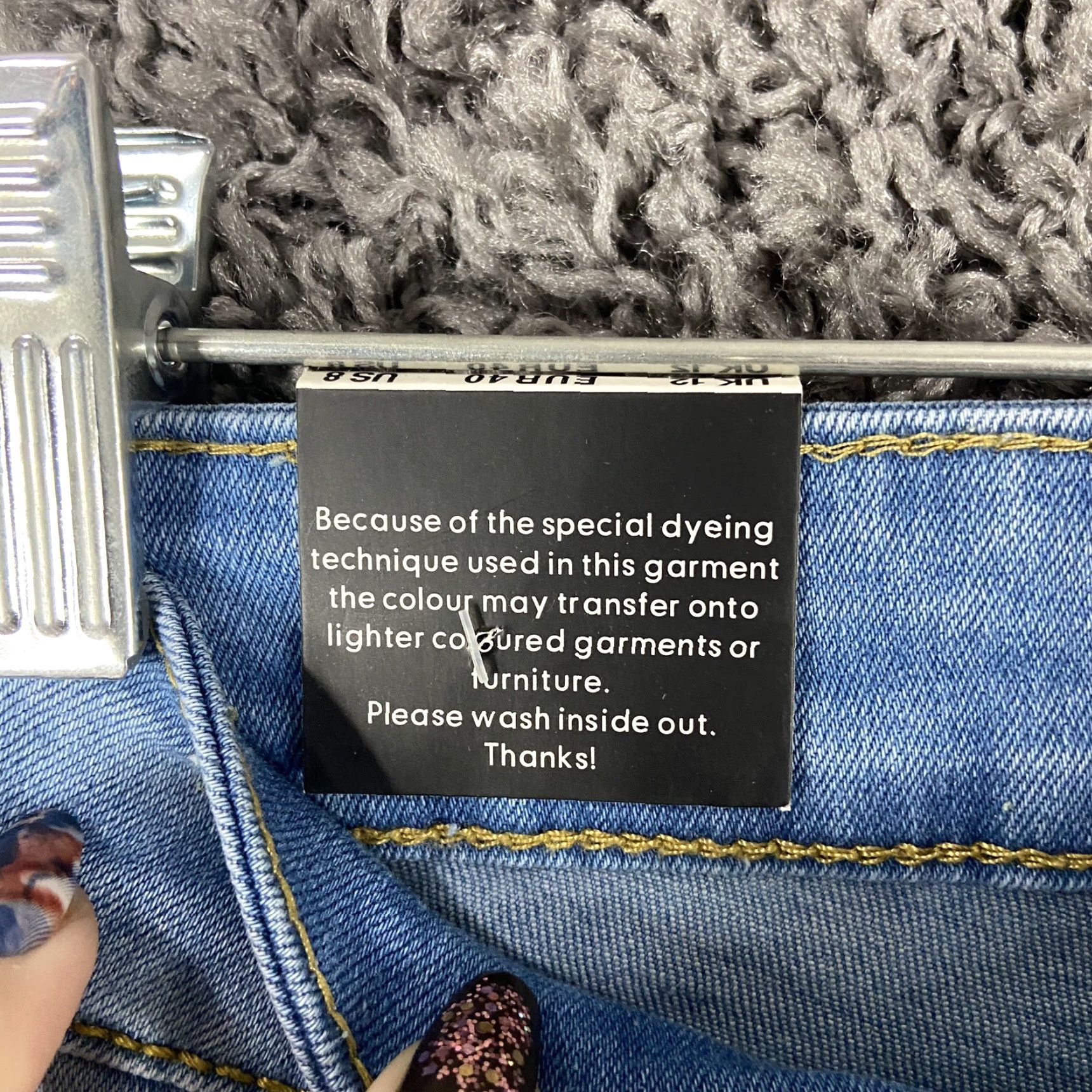 Denime Denim Wise Jeans Adult Size 8 Blue Skinny Distressed Womens Size 30" / US 8 / IT 44 - 7 Thumbnail