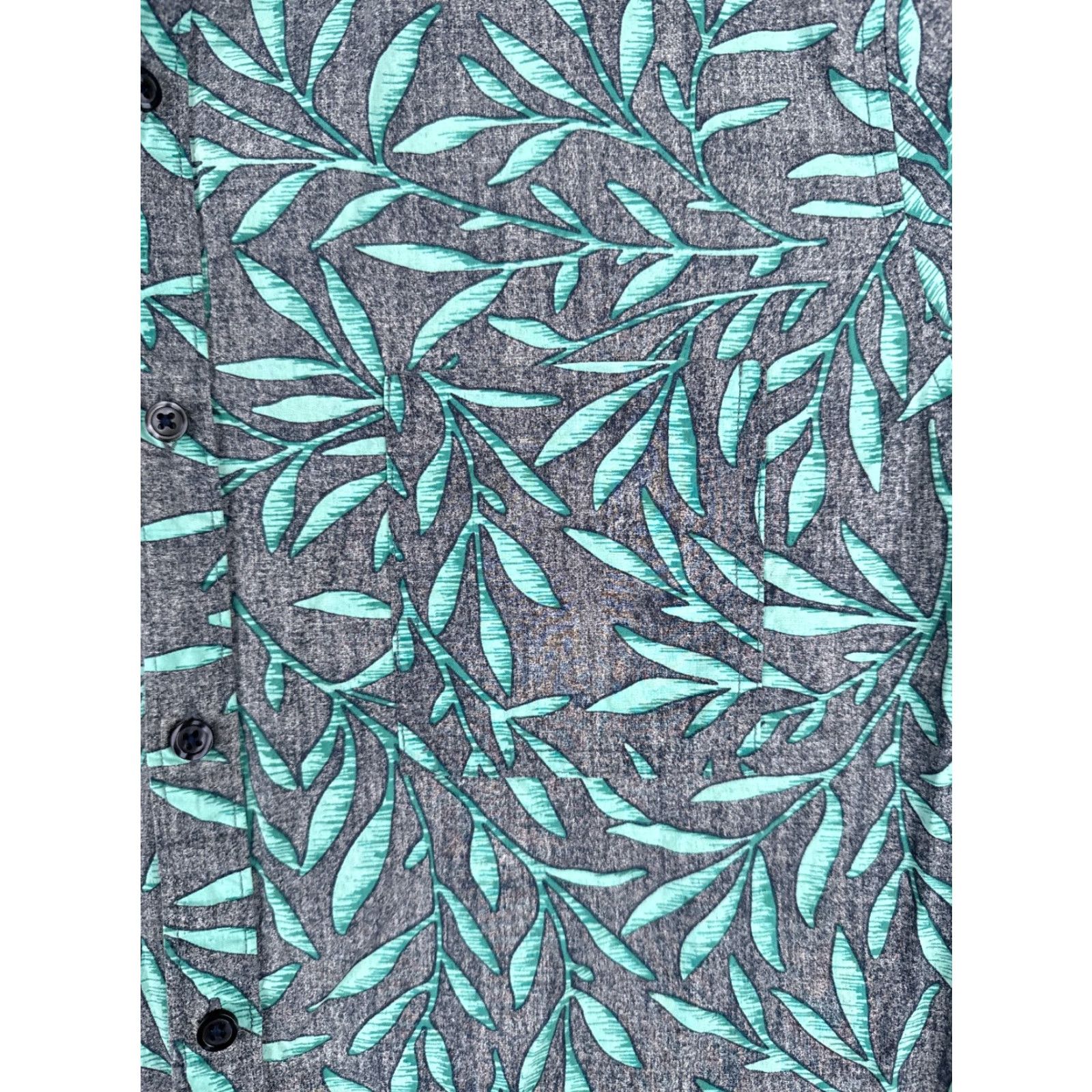 Mossimo Mossimo Shirt Men Medium Blue Floral 100% Cotton Slim Fit Hawaiian Inside Out Size US M / EU 48-50 / 2 - 6 Thumbnail