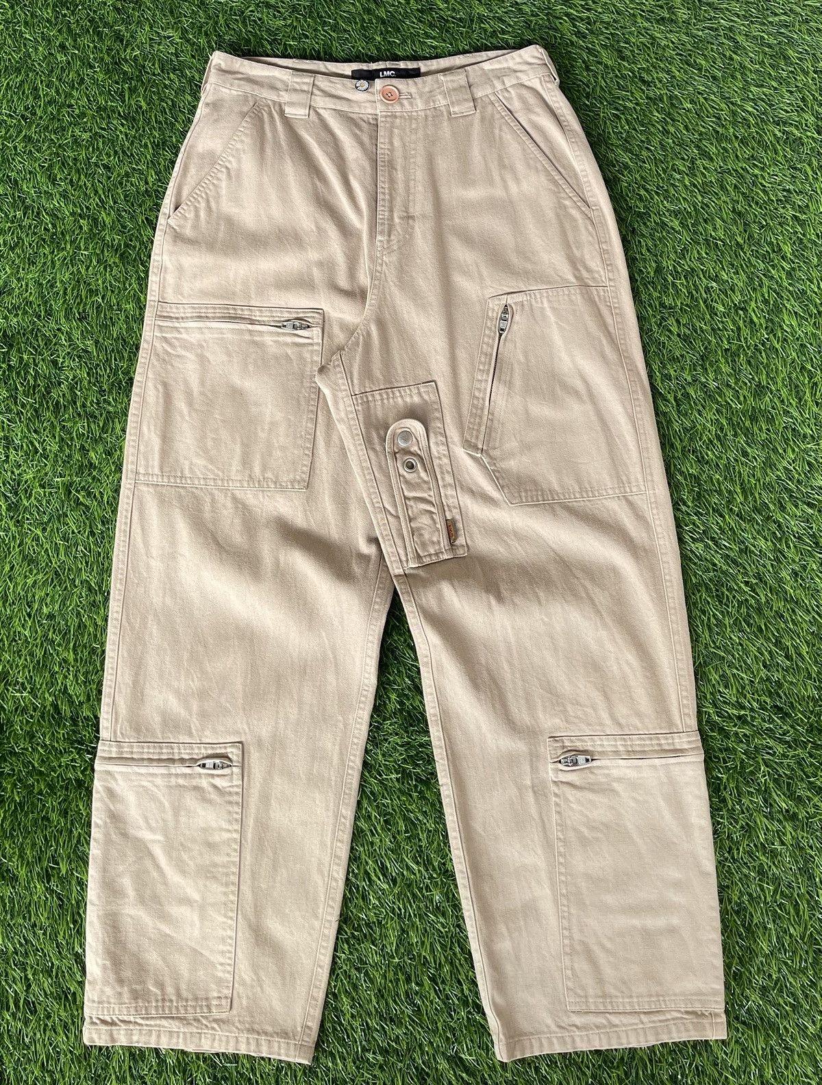 Lost Enterprises × Shorty's Skateboards Y2k🔥LOST MANAGEMENT CITIES🔥Multi Pocket Baggy Cargo Pants Size US 30 / EU 46 - 2 Thumbnail