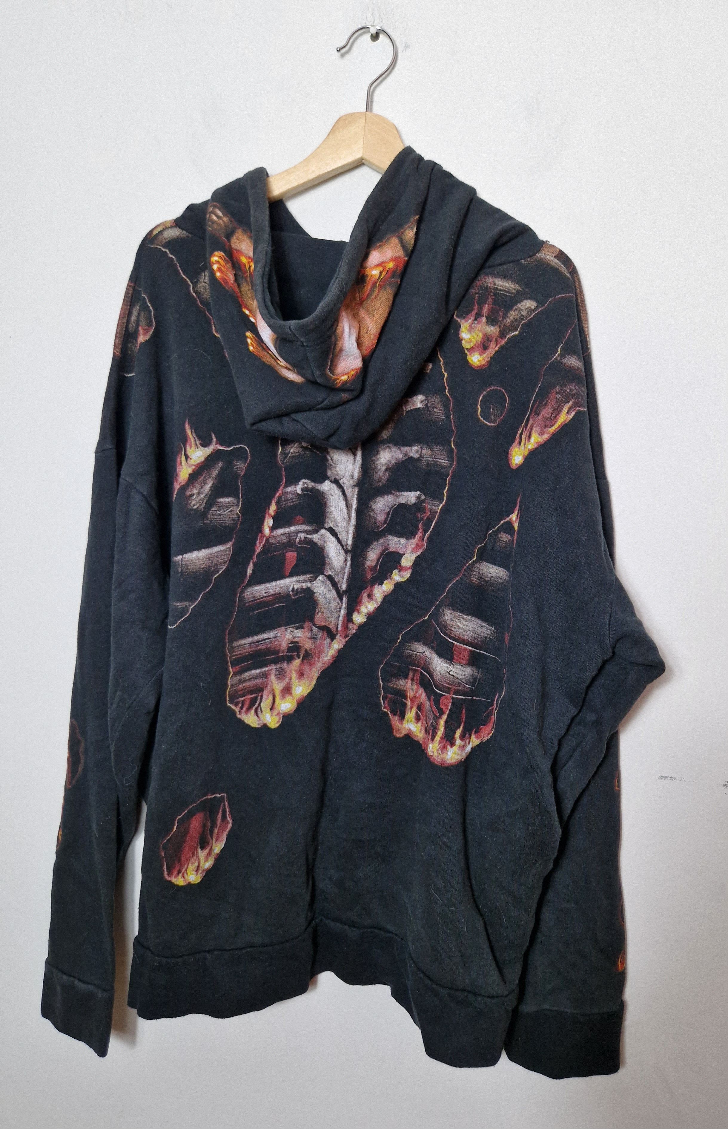 Band Tees × Vintage Spiral skeleton vintage sweatshirt alternative goth punk Size US XXL / EU 58 / 5 - 4 Thumbnail