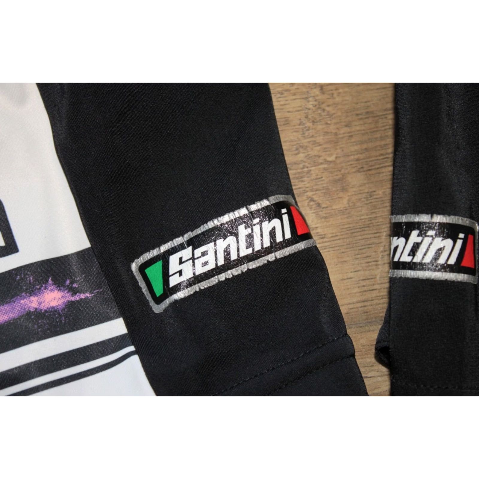 Giro VINTAGE Santini Giro d'Italia cycling mens bib shorts XL Black Santini Bib Shorts Mens XL Black Giro d'Italia Size US 36 / EU 52 - 3 Thumbnail