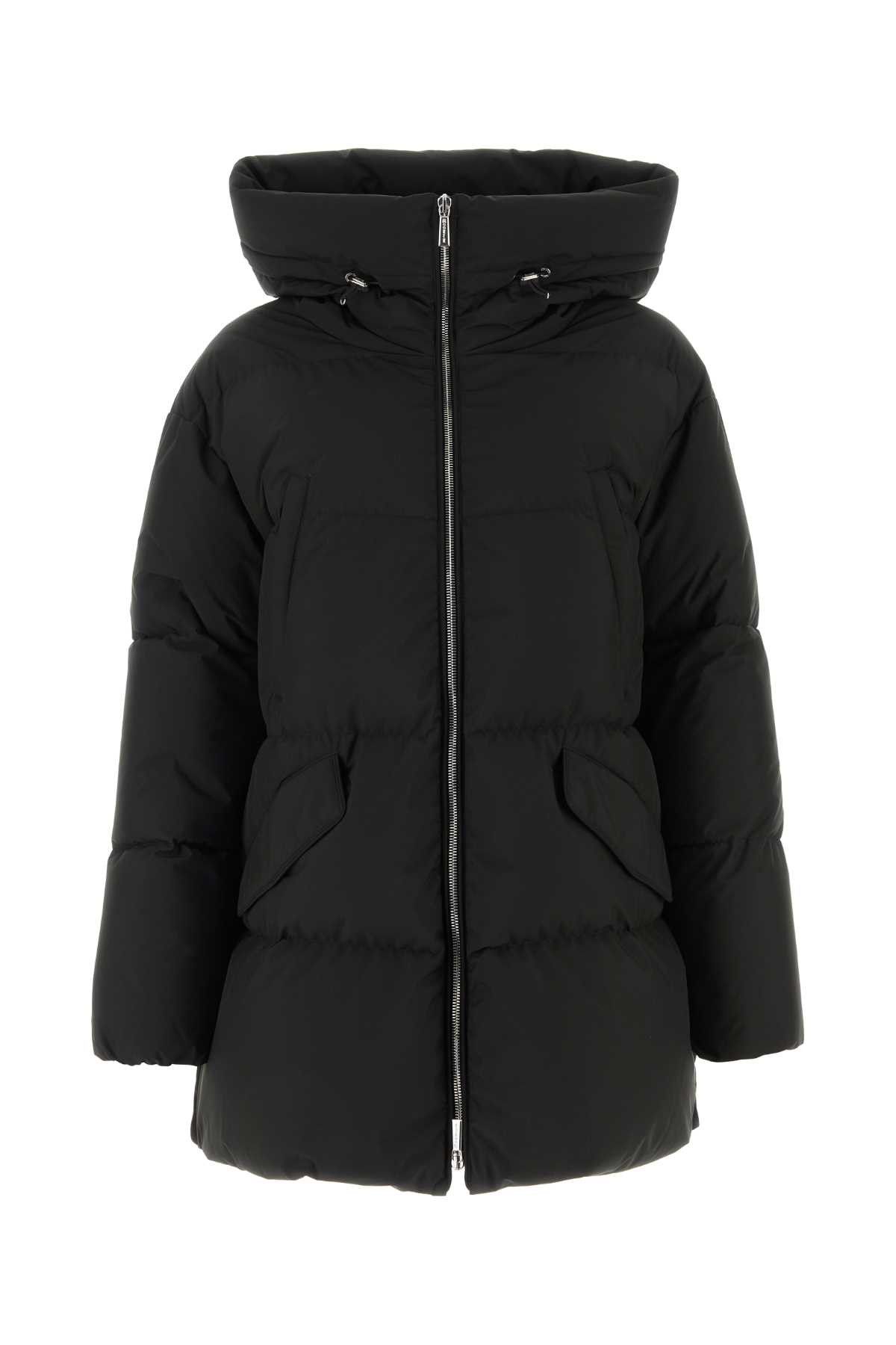 image of Moorer Black Polyester Calliope Down Jacket, Women's (Size Medium)
