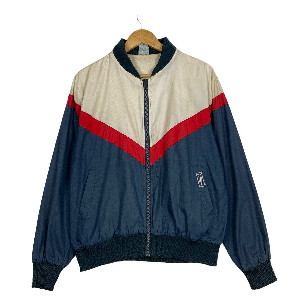 Japanese Brand × Puma × Sports Specialties 80s Puma Small Logo Fullzip Jacket Size US M / EU 48-50 / 2 - 1 Thumbnail
