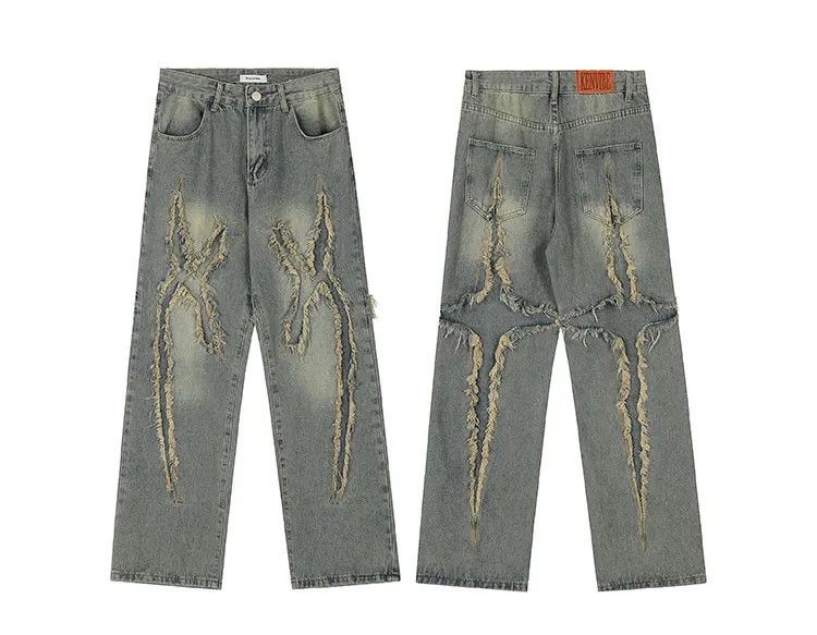 Japanese Brand × Jean Washing Vintage Raw Jeans Hip Hop Retro Style y2k Size US 32 / EU 48 - 7 Thumbnail