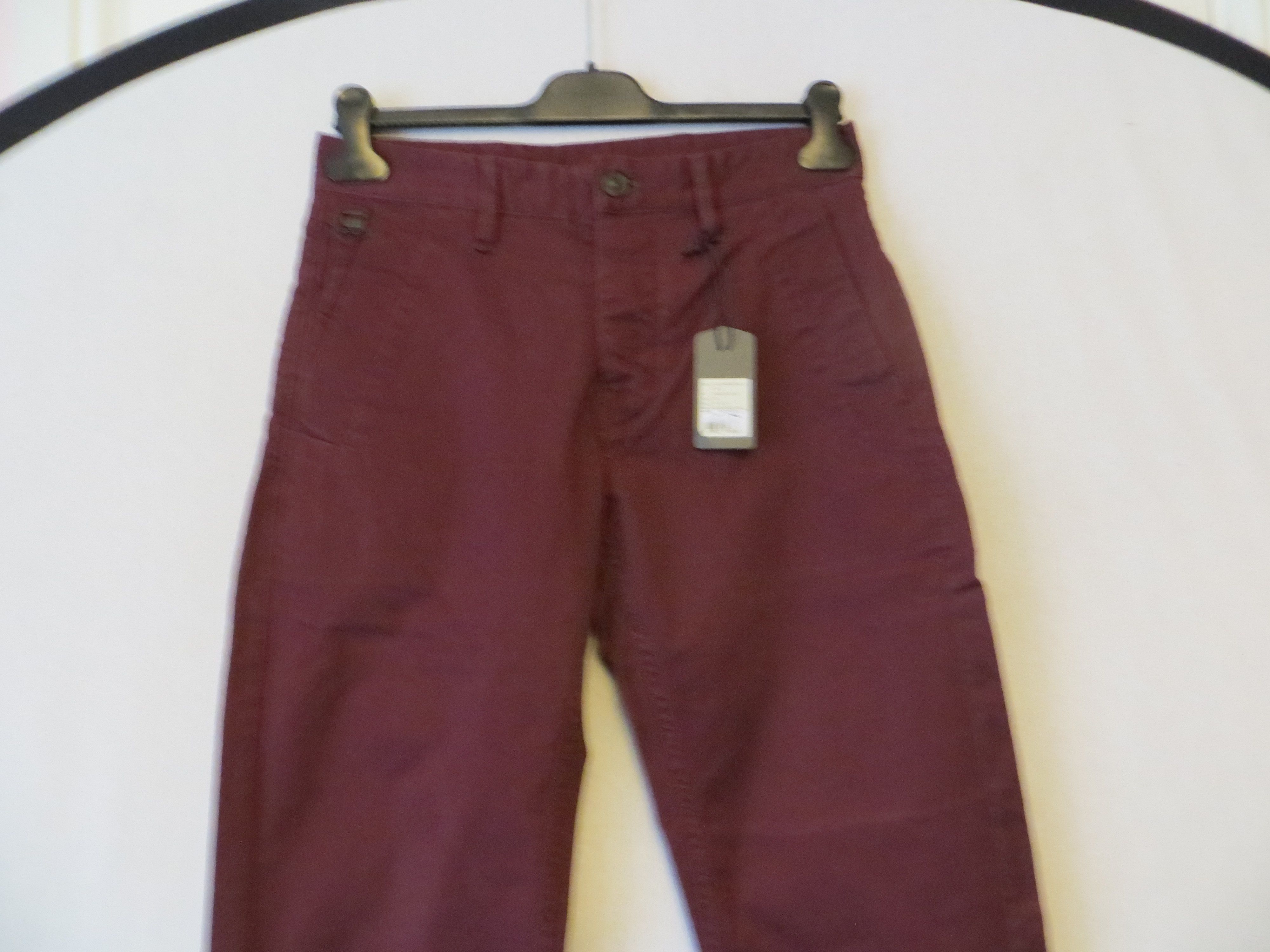 G-Star BRONSON BUGUNDY 30 X 36 LONG LEG PANTS Size US 30 / EU 46 - 3 Thumbnail