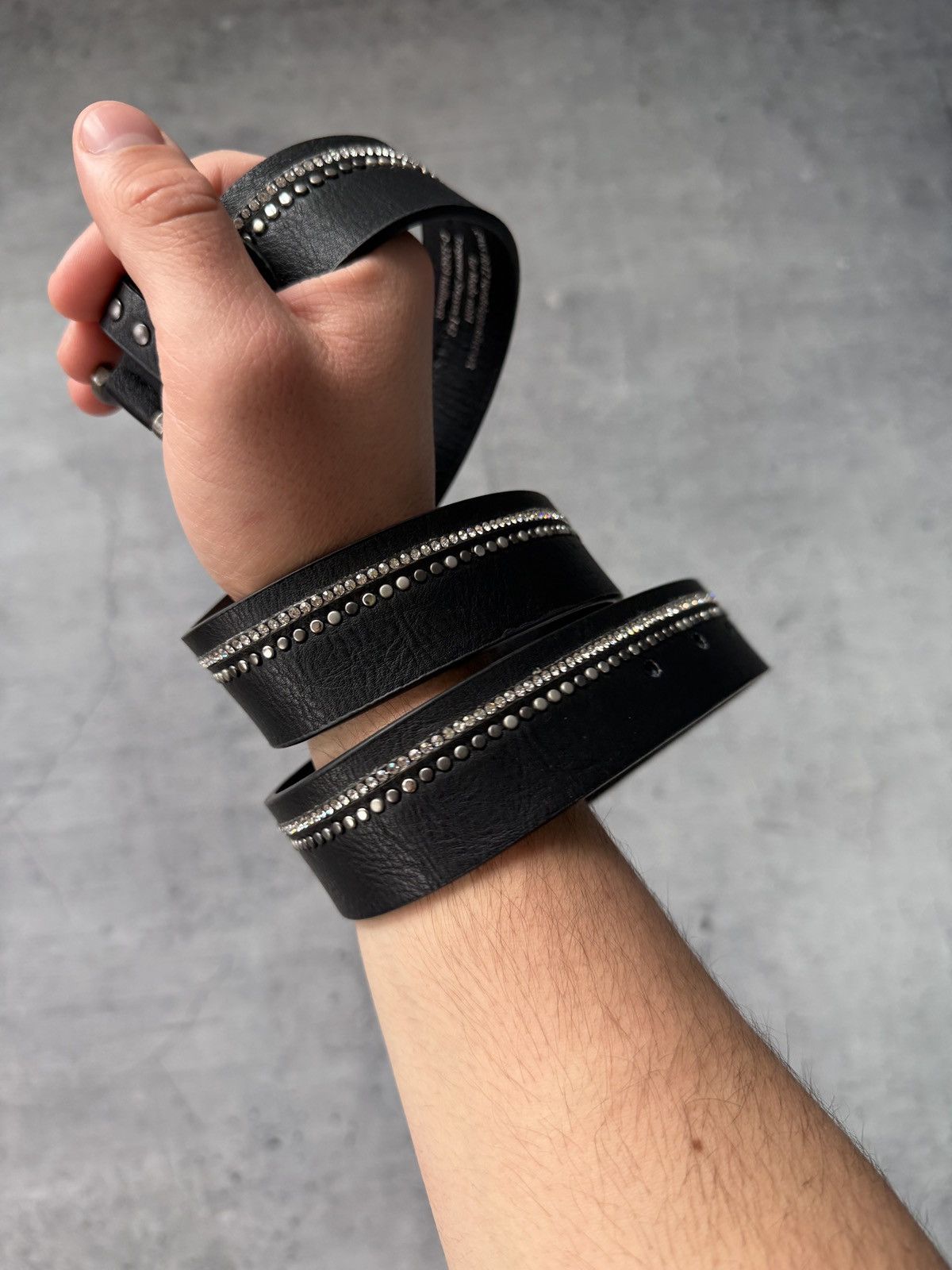 Japanese Brand 00’s NUMBER NINE STYLE LEATHER RARE Y2K BELT VINTAGE Size ONE SIZE - 2 Thumbnail