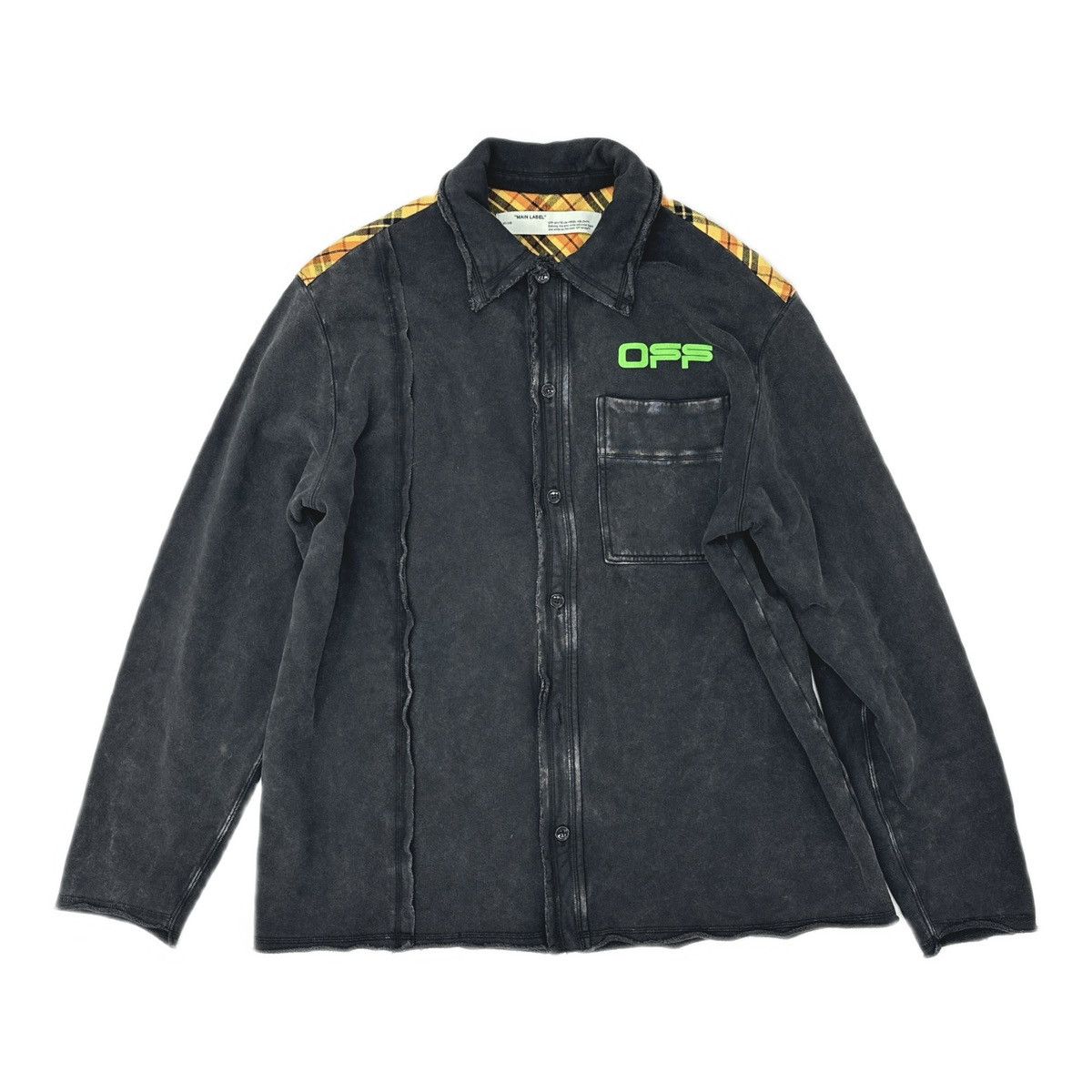 Off-White Off-White Fleece Reconstructed Shirt Size US S / EU 44-46 / 1 - 1 Thumbnail