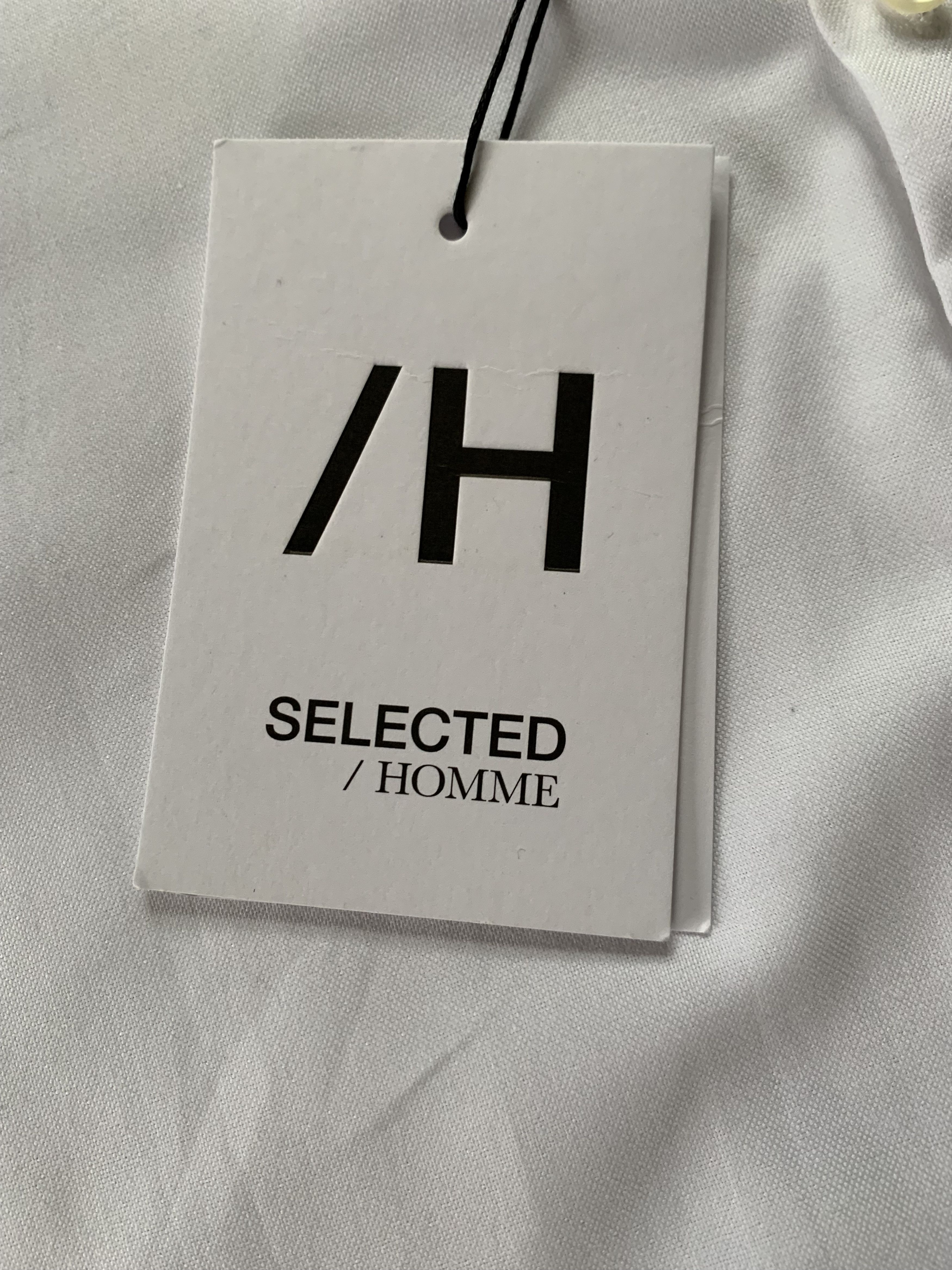 Selected Homme Selected Homme New White Basic Long Sleeve Shirt Size US XL / EU 56 / 4 - 5 Thumbnail