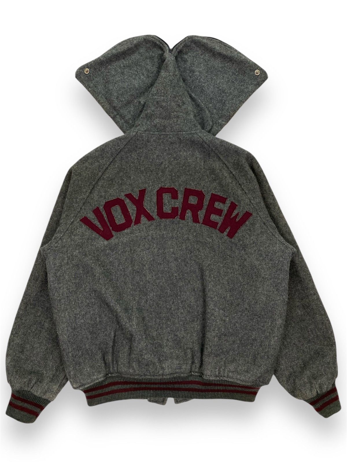 Vintage Vintage Vox Hooded Varsity Jacket Size US M / EU 48-50 / 2 - 1 Thumbnail